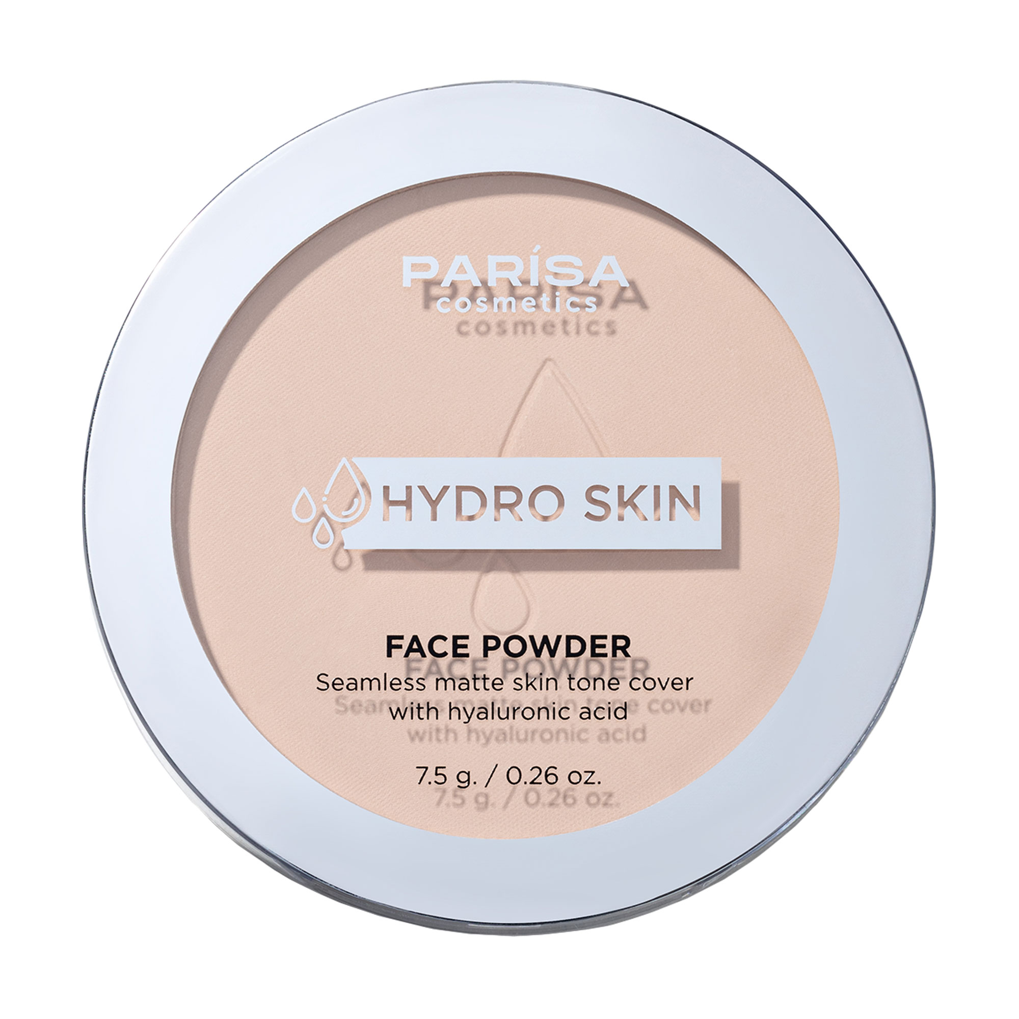 Пудра для обличчя Parisa Cosmetics Hydro Skin Face Powder з гіалуроновою кислотою, 01 Neutral Porcelain, 8.5 г
Пудра для обличчя Parisa Cosmetics Hydro Skin Face Powder з гіалуроновою кислотою, 01 Neutral Porcelain, 8.5 г