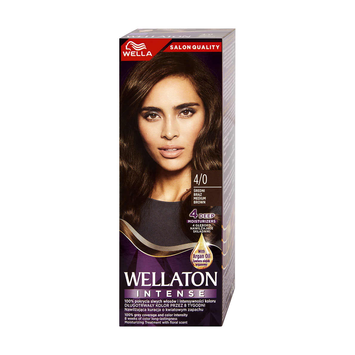 Уцінка! Інтенсивна крем-фарба для волосся Wella Wellaton Intense Color Cream 4/0 Темний шоколад, 110 мл
Уцінка! Інтенсивна крем-фарба для волосся Wella Wellaton Intense Color Cream 4/0 Темний шоколад, 110 мл