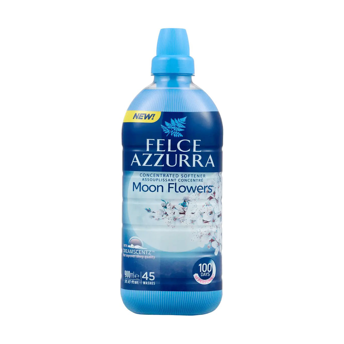 Концентрований пом'якшувач для тканин Felce Azzurra Moon Flowers, 45 циклів прання, 900 мл
Концентрований пом'якшувач для тканин Felce Azzurra Moon Flowers, 45 циклів прання, 900 мл