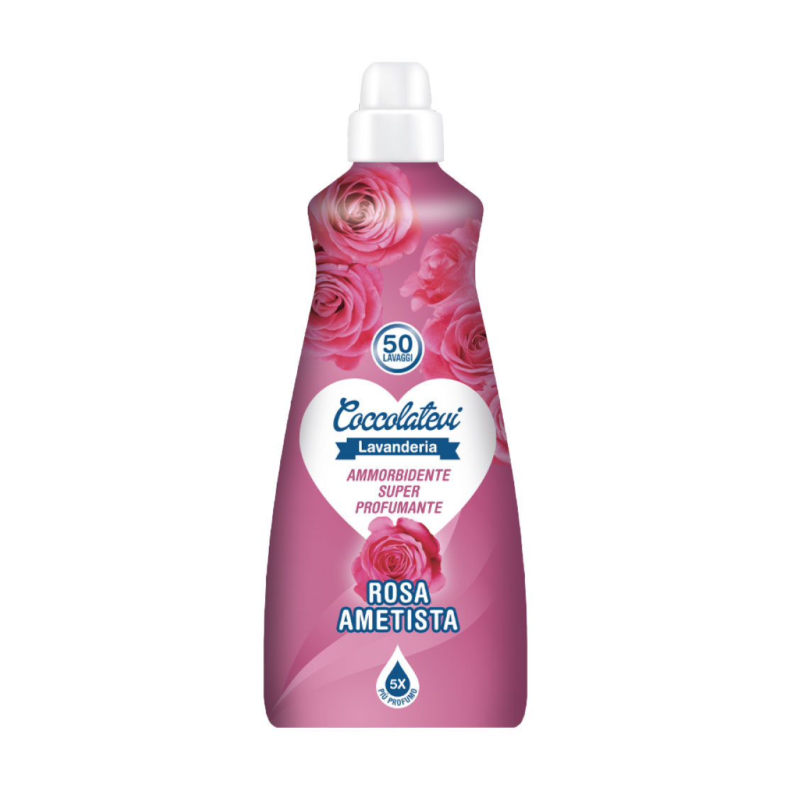 Пом'якшувач для білизни Coccolatevi Rosa Ametista Аметисова троянда, 50 циклів прання, 1.25 л
Пом'якшувач для білизни Coccolatevi Rosa Ametista Аметисова троянда, 50 циклів прання, 1.25 л