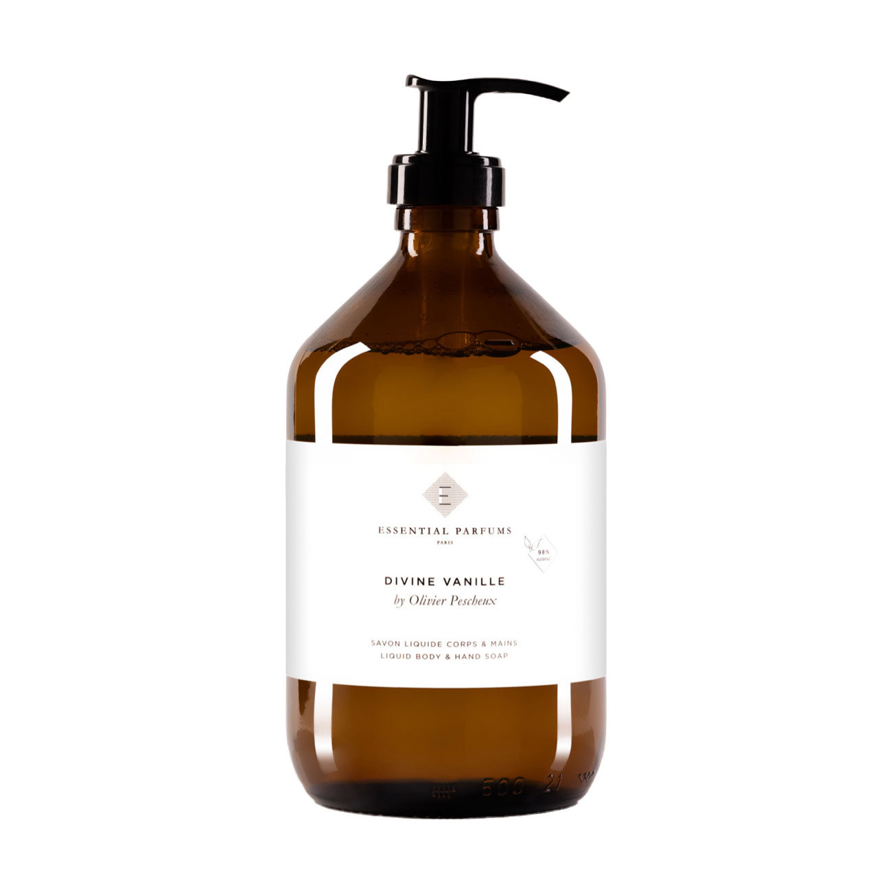 Парфумоване рідке мило для рук та тіла Essential Parfums Divine Vanille Body and Hand Soap унісекс, 500 мл
Парфумоване рідке мило для рук та тіла Essential Parfums Divine Vanille Body and Hand Soap унісекс, 500 мл