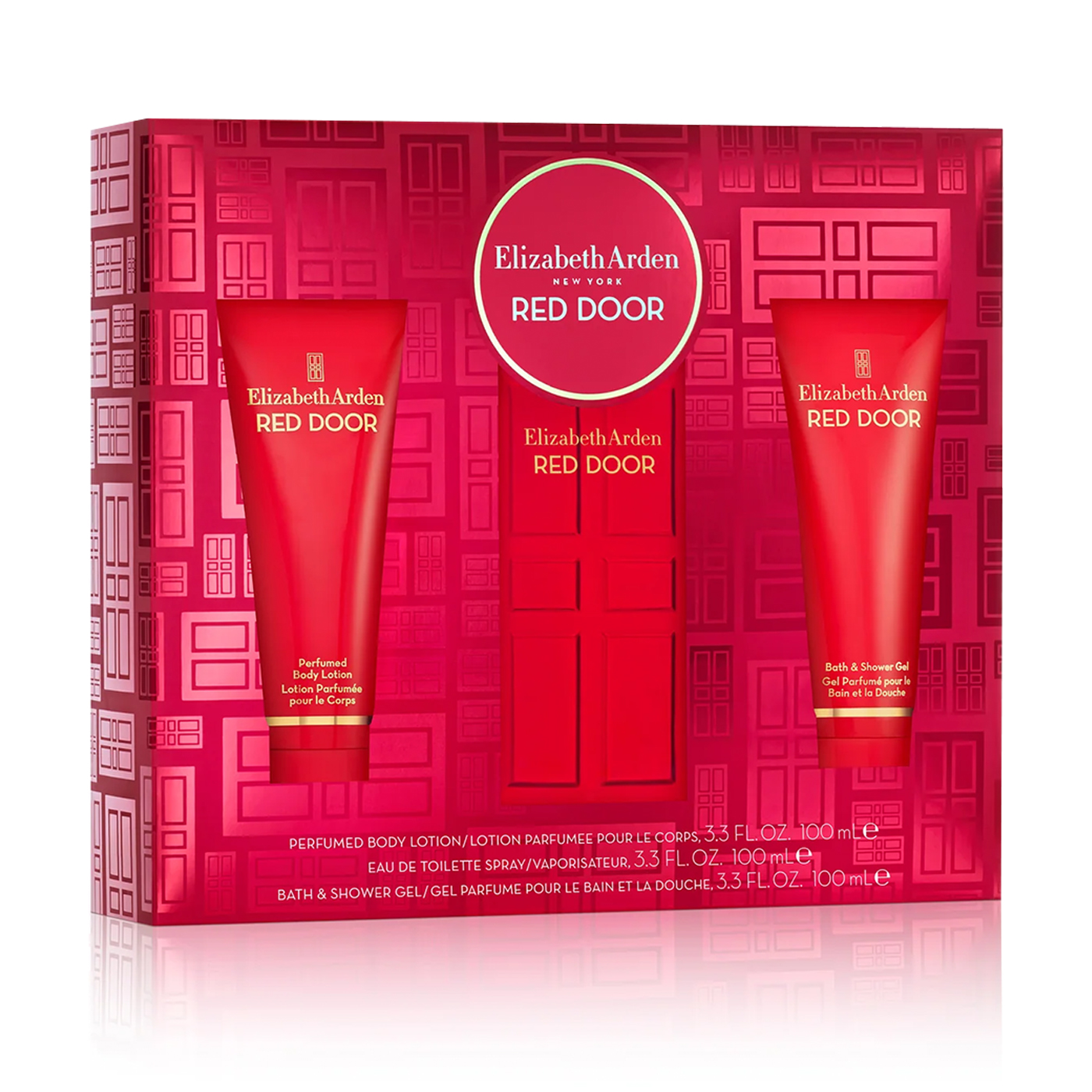 Парфумований набір Elizabeth Arden Red Door жіночий (туалетна вода, 100 мл + лосьйон для тіла, 100 мл + гель для душу, 100 мл)
Парфумований набір Elizabeth Arden Red Door жіночий (туалетна вода, 100 мл + лосьйон для тіла, 100 мл + гель для душу, 100 мл)