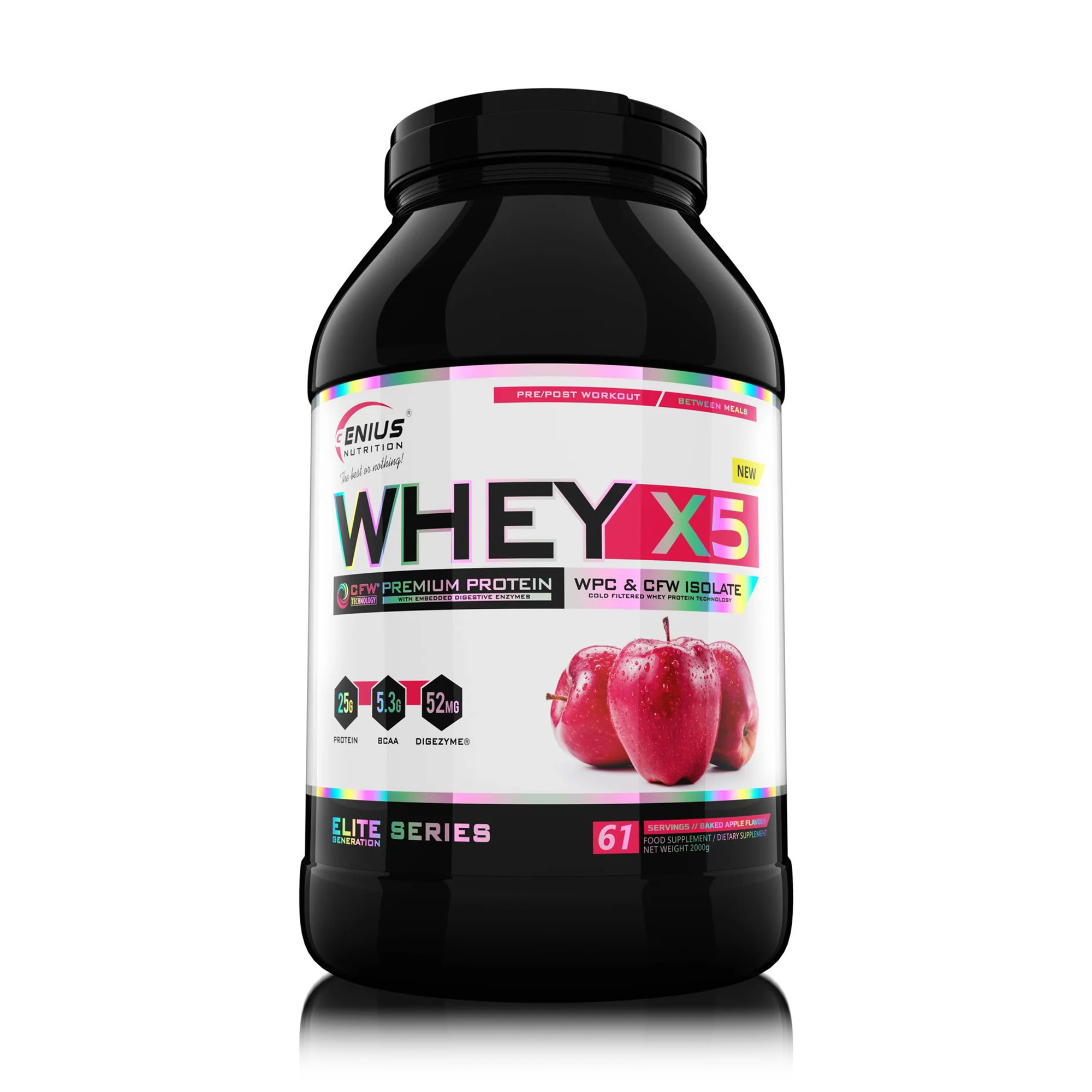 Протеїн Genius Nutrition Whey-X5 Запечене яблуко, в порошку, 2 кг
Протеїн Genius Nutrition Whey-X5 Запечене яблуко, в порошку, 2 кг