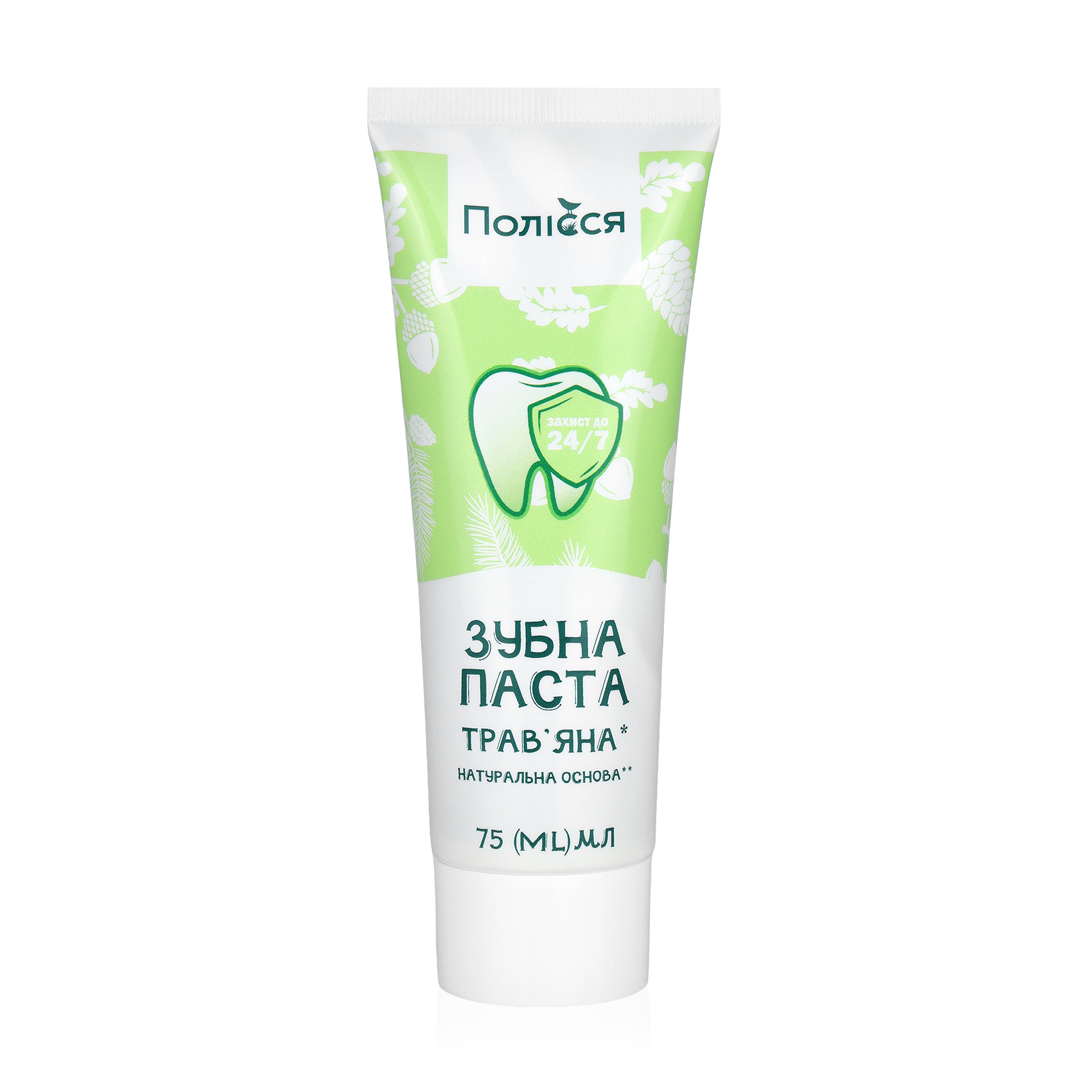 Зубна паста Полісся Трав'яна, 75 мл
Зубна паста Полісся Трав'яна, 75 мл