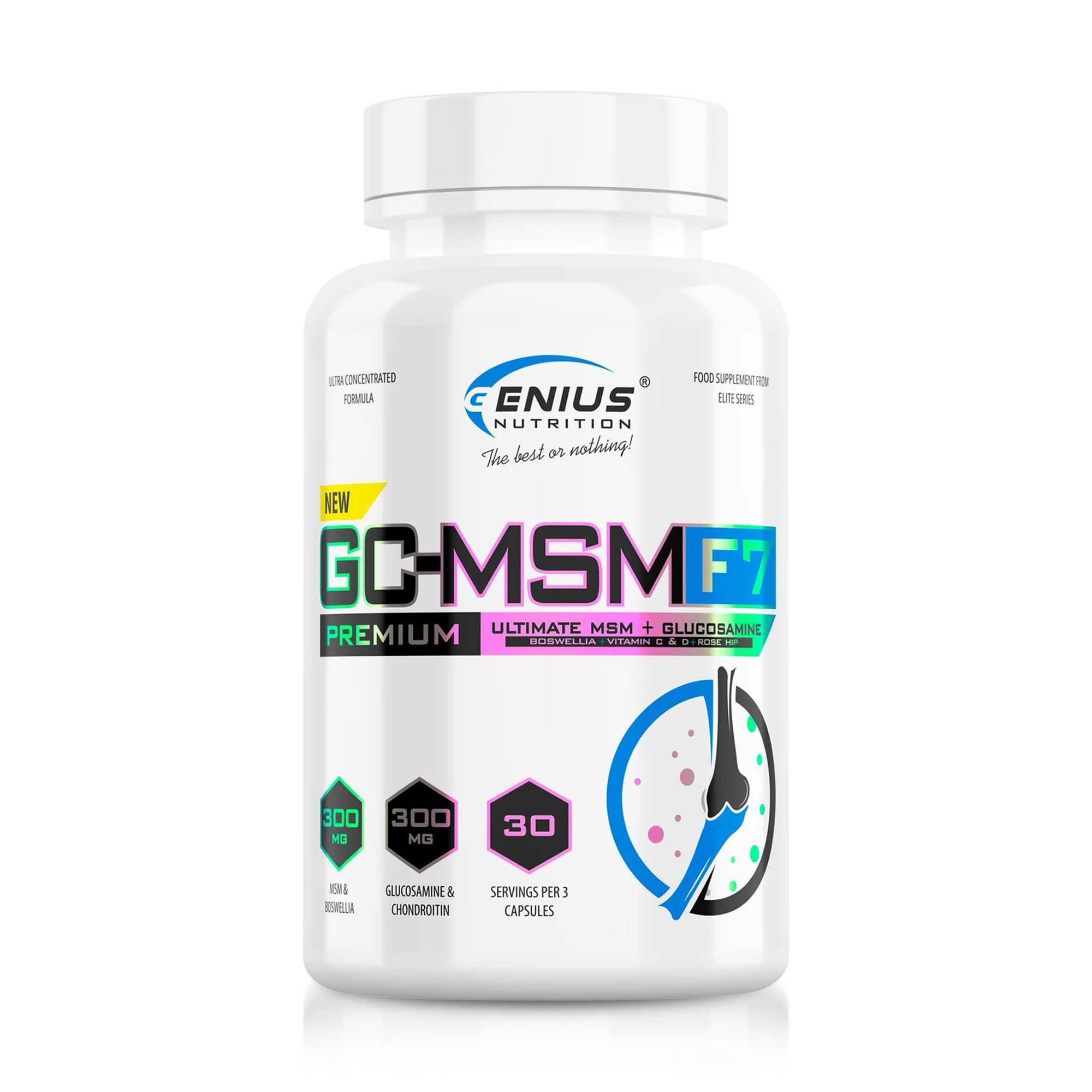 Вітамінно-мінеральний комплекс Genius Nutrition GC-MSM F7, 90 капсул
Вітамінно-мінеральний комплекс Genius Nutrition GC-MSM F7, 90 капсул