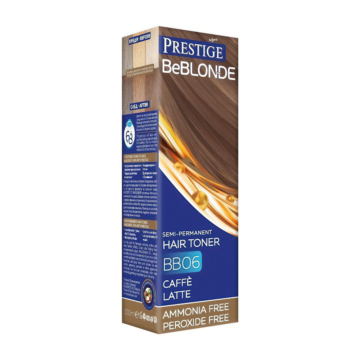 Уцінка! Безаміачний відтінковий бальзам для волосся Vip's Prestige BeBlond Semi-Permanent Hair Toner BB06 Caffe Latte, 100 мл
Уцінка! Безаміачний відтінковий бальзам для волосся Vip's Prestige BeBlond Semi-Permanent Hair Toner BB06 Caffe Latte, 100 мл