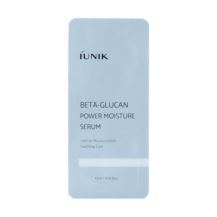 Зволожувальна та заспокійлива сироватка для обличчя IUNIK Beta-Glucan Power Moisture Serum, 1.5 мл (саше)
Зволожувальна та заспокійлива сироватка для обличчя IUNIK Beta-Glucan Power Moisture Serum, 1.5 мл (саше)