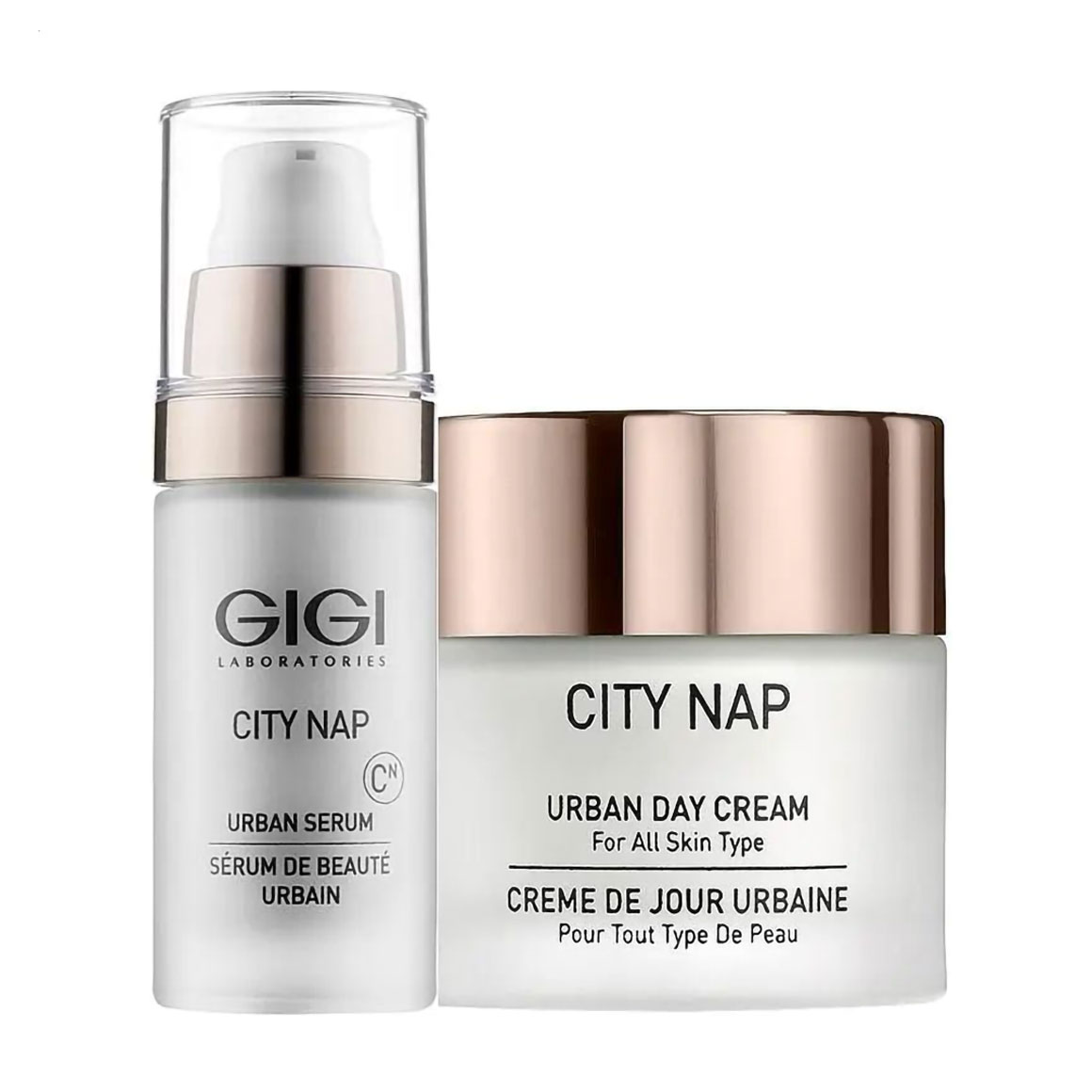 Подарунковий набір для обличчя Gigi City Nap Set Urban Couple (крем, 50 мл + сироватка, 30 мл)
Подарунковий набір для обличчя Gigi City Nap Set Urban Couple (крем, 50 мл + сироватка, 30 мл)