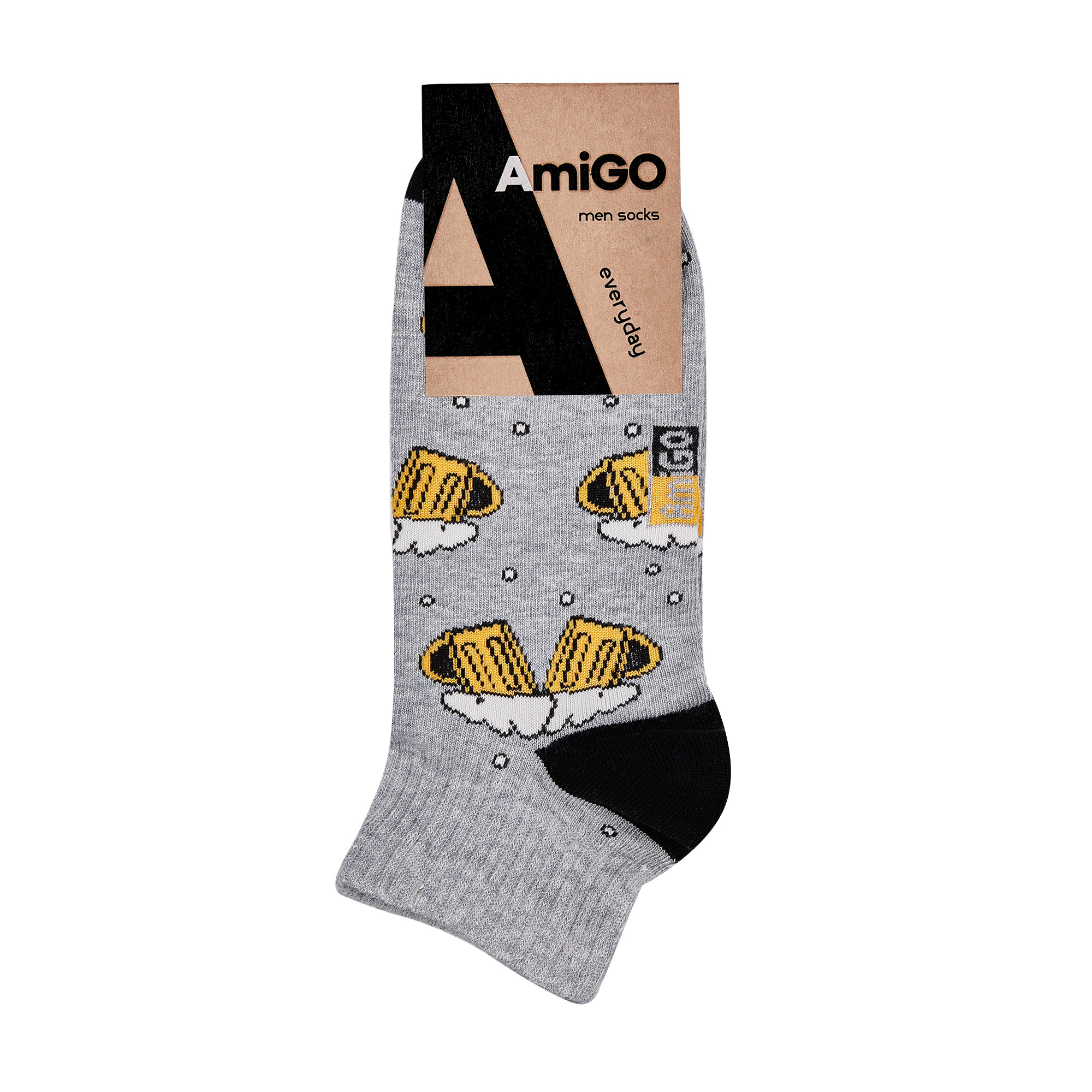 Шкарпетки чоловічі AmiGO пиво, розмір 25
Шкарпетки чоловічі AmiGO пиво, розмір 25