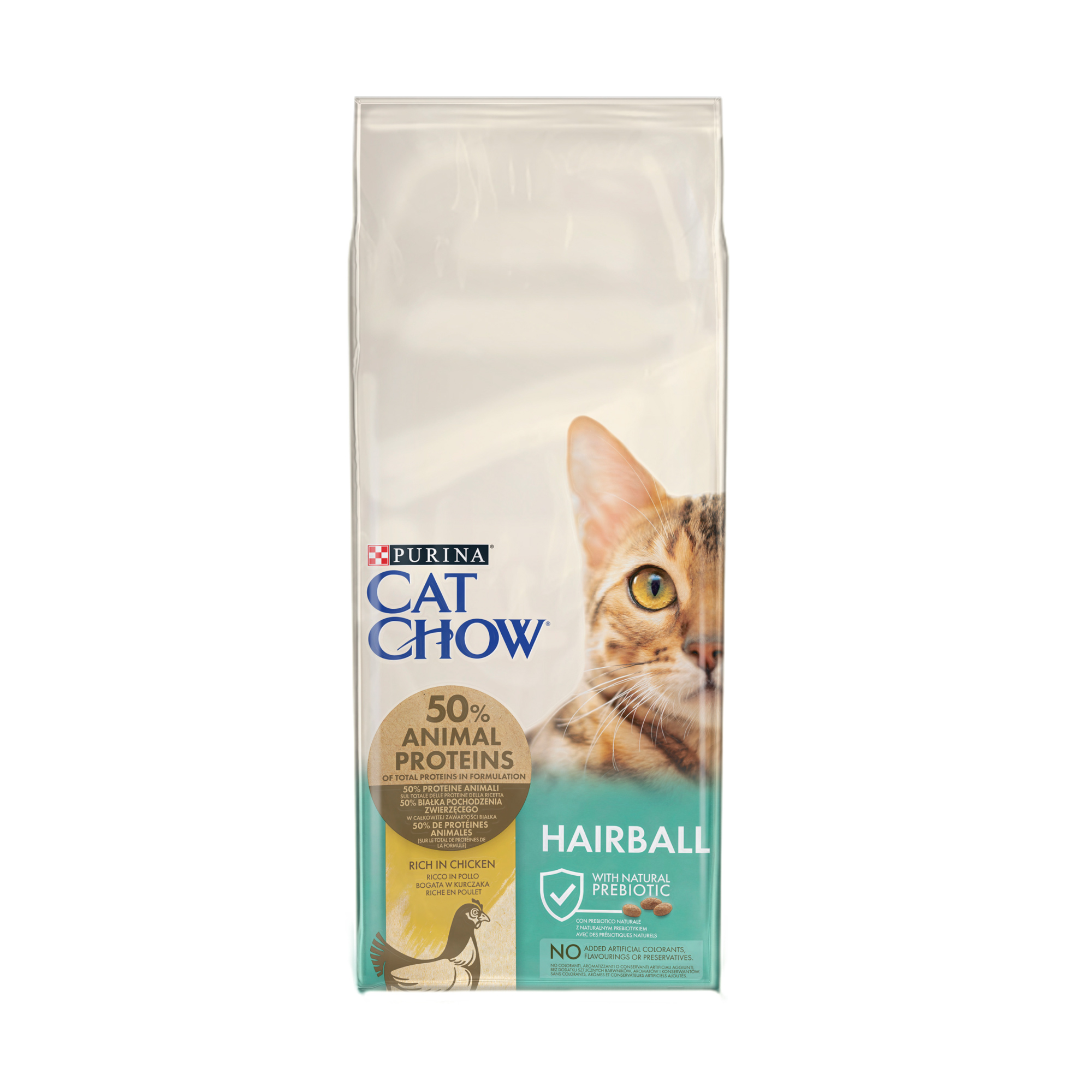Уцінка! Сухий корм для дорослих котів Cat Chow Hairball для зменшення утворення кульок шерсті у травному тракті, з куркою, 15 кг
Уцінка! Сухий корм для дорослих котів Cat Chow Hairball для зменшення утворення кульок шерсті у травному тракті, з куркою, 15 кг