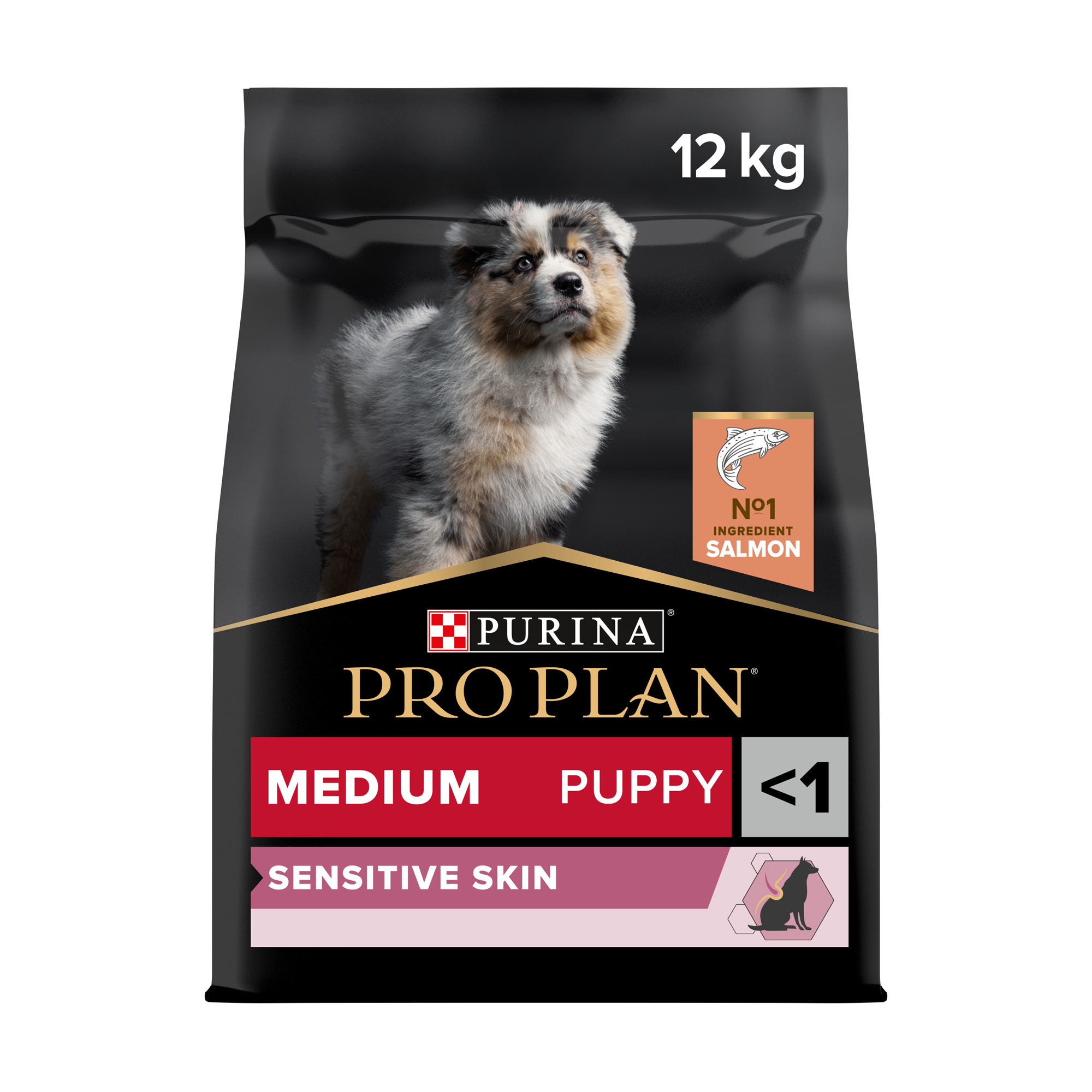 Сухий корм для цуценят середніх порід до 1 року Pro Plan Medium Puppy <1 Sensitive Skin з чутливою шкірою, з лососем, 12 кг
Сухий корм для цуценят середніх порід до 1 року Pro Plan Medium Puppy <1 Sensitive Skin з чутливою шкірою, з лососем, 12 кг