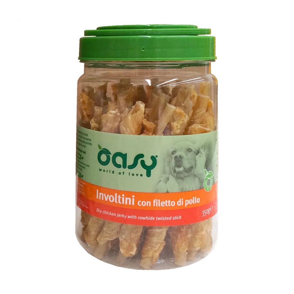 Уцінка! Ласощі для собак Oasy Dry Chicken Jerky With Rawhide Twisted Stick, 350 г
Уцінка! Ласощі для собак Oasy Dry Chicken Jerky With Rawhide Twisted Stick, 350 г