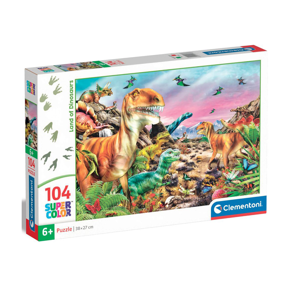 Пазли Clementoni Land Of Dinosaurs, 38*27 см, від 6 років, 104 елементи (25768)
Пазли Clementoni Land Of Dinosaurs, 38*27 см, від 6 років, 104 елементи (25768)