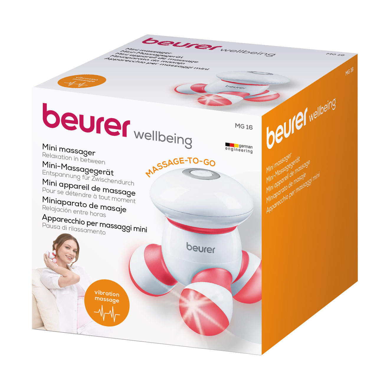 Масажер для тіла Beurer MG16 Red
Масажер для тіла Beurer MG16 Red