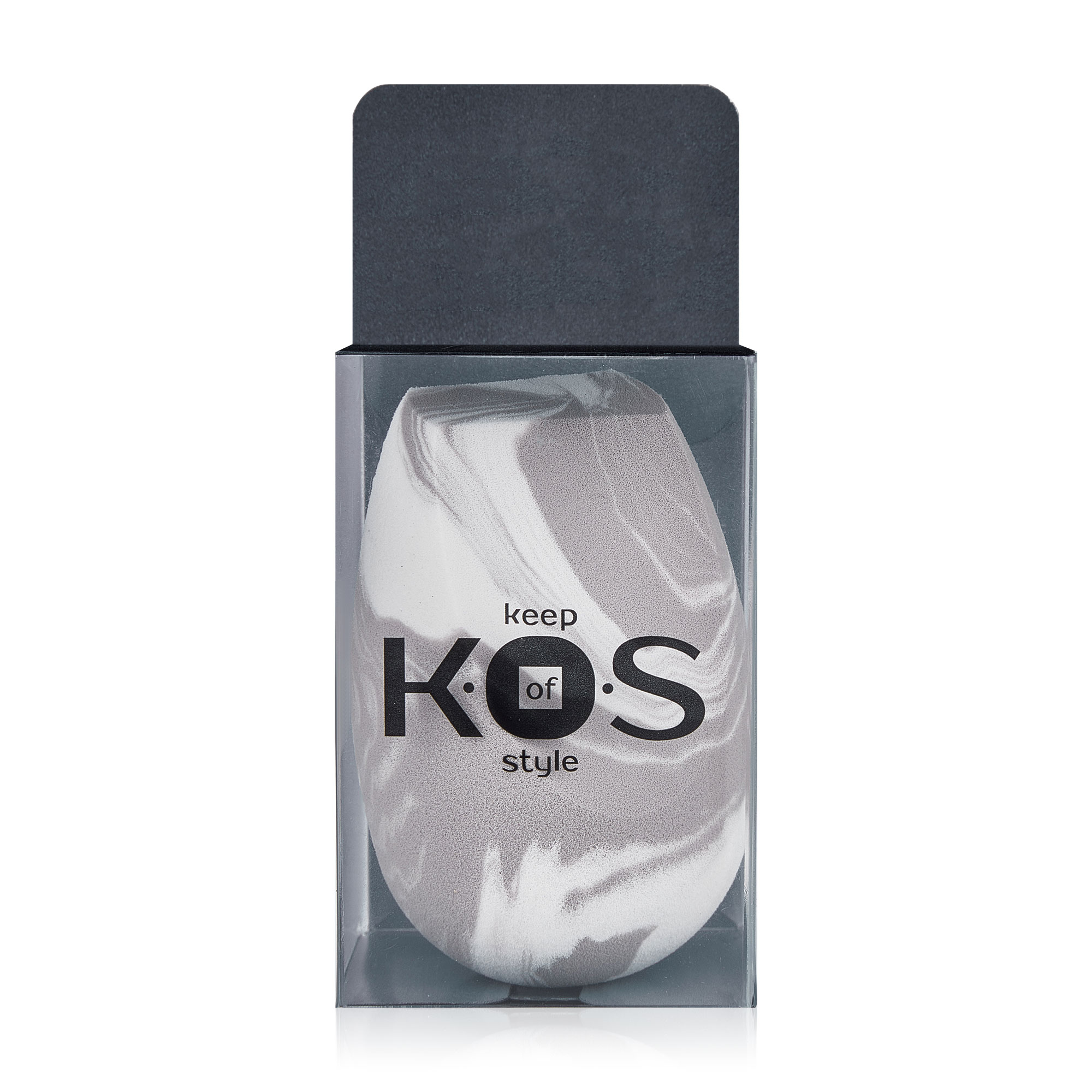 Бьюті-блендер для макіяжу K.O.S Мармур, сірий, 1 шт
Бьюті-блендер для макіяжу K.O.S Мармур, сірий, 1 шт