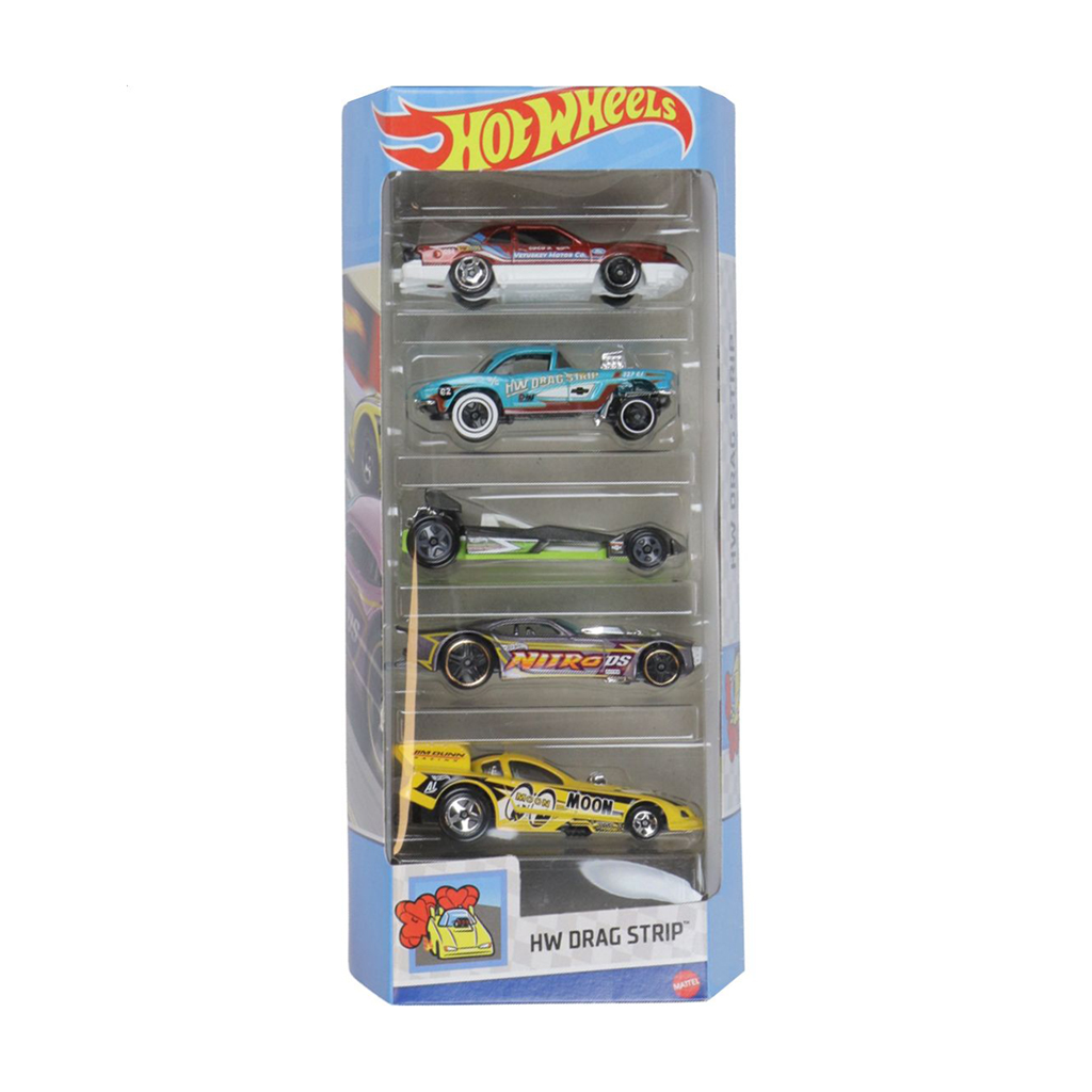 Набір базових автомобілів Hot Wheels HW Drag Strip, червоний, блакитний, чорний, фіолетовий, жовтий, від 3 років, 11*4.2*29 см, 5 шт (1806)
Набір базових автомобілів Hot Wheels HW Drag Strip, червоний, блакитний, чорний, фіолетовий, жовтий, від 3 років, 11*4.2*29 см, 5 шт (1806)