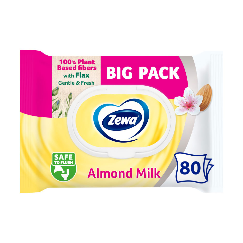 Туалетний папір вологий Zewa Almond Milk, 80 шт
Туалетний папір вологий Zewa Almond Milk, 80 шт