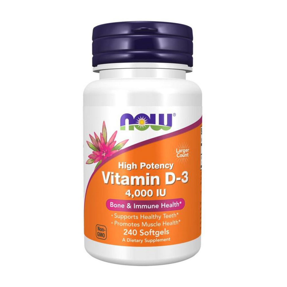 Вітамін Д3 NOW foods Vitamin D3 4000 МО, 240 гелевих капсул
Вітамін Д3 NOW foods Vitamin D3 4000 МО, 240 гелевих капсул