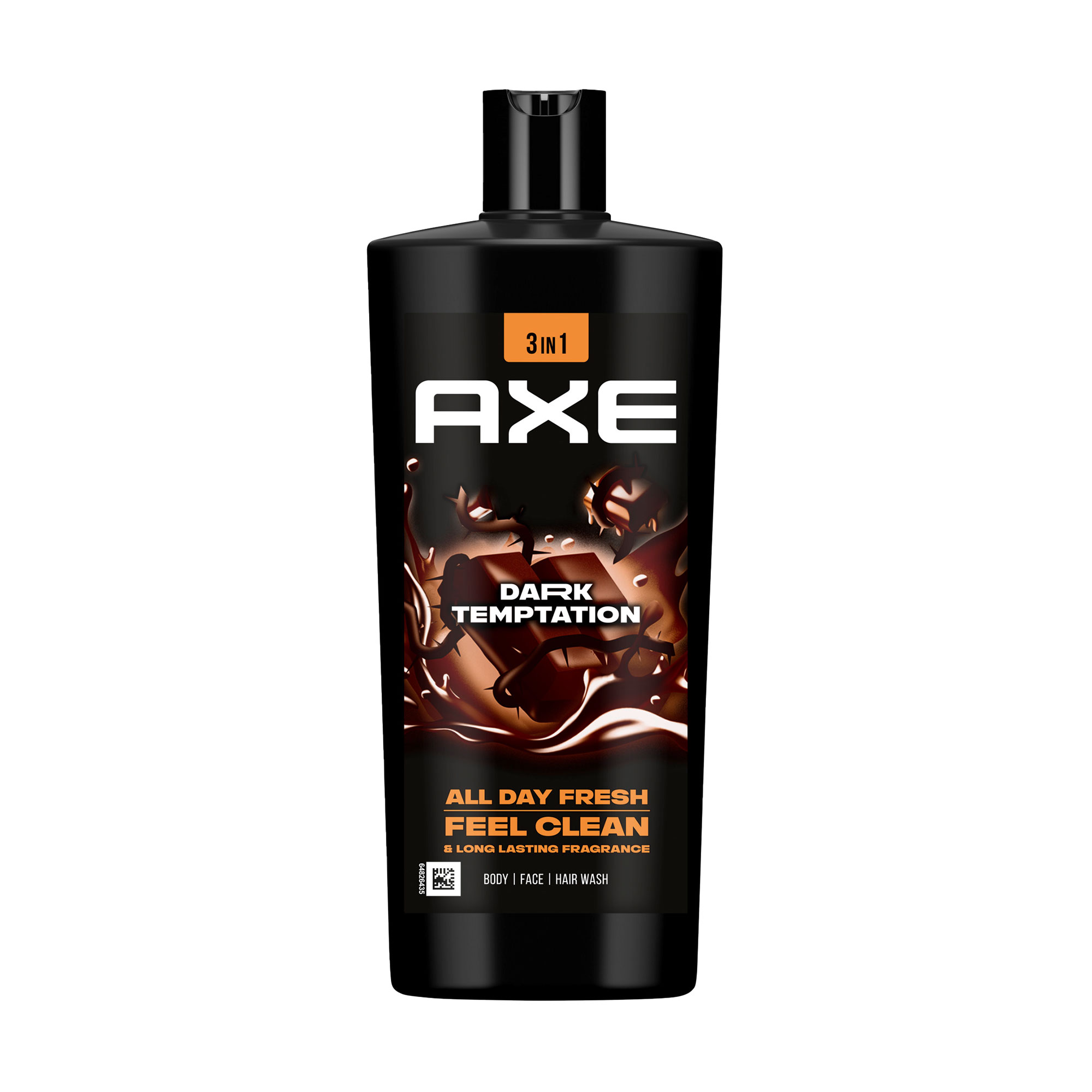 Гель для волосся, обличчя та тіла 3 в 1 Axe Dark Temptation All Day Fresh Body Face Hair Wash, 700 мл
Гель для волосся, обличчя та тіла 3 в 1 Axe Dark Temptation All Day Fresh Body Face Hair Wash, 700 мл