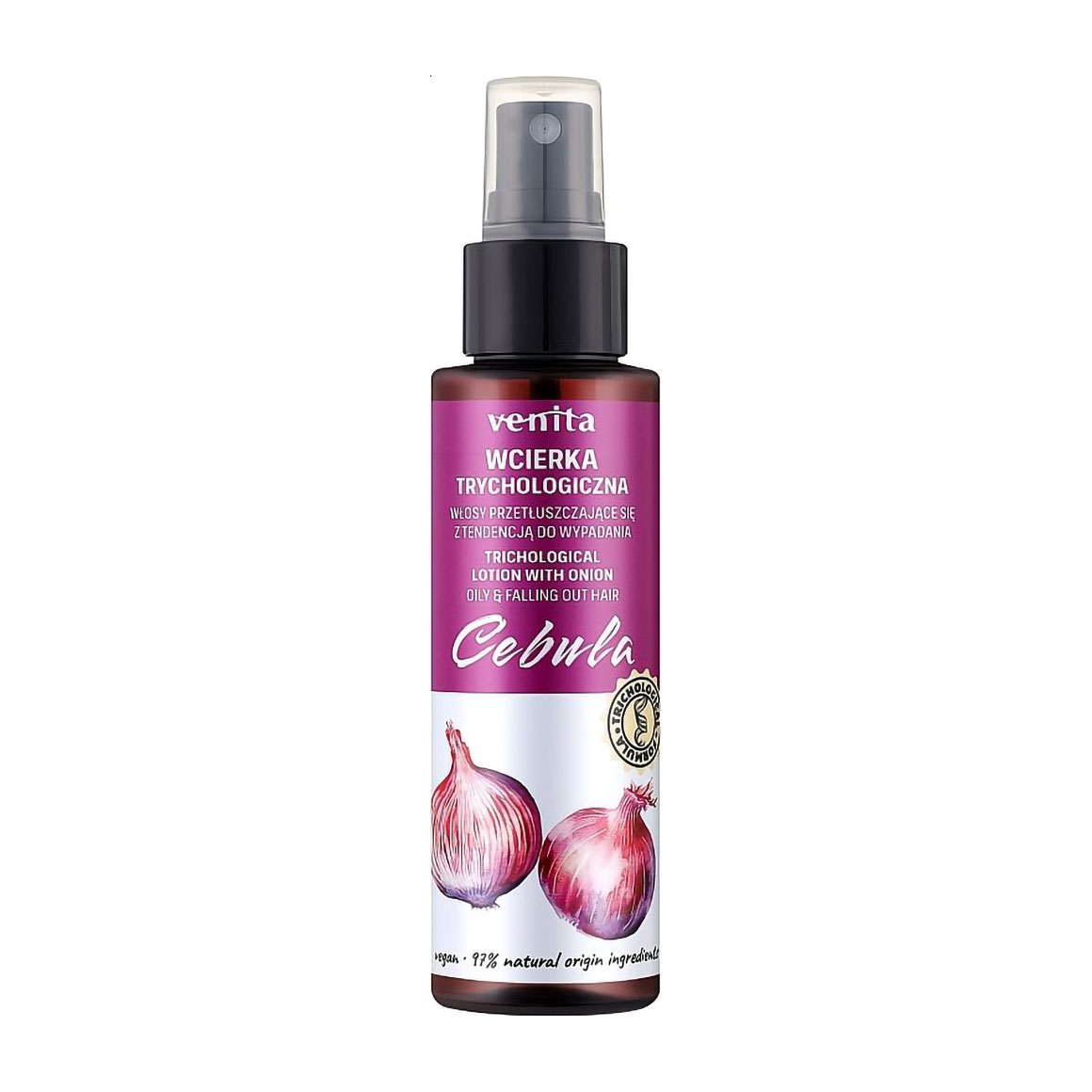 Лосьйон Venita Trichological Lotion для жирного волосся схильного до випадіння, з екстрактом цибулі, 100 мл
Лосьйон Venita Trichological Lotion для жирного волосся схильного до випадіння, з екстрактом цибулі, 100 мл
