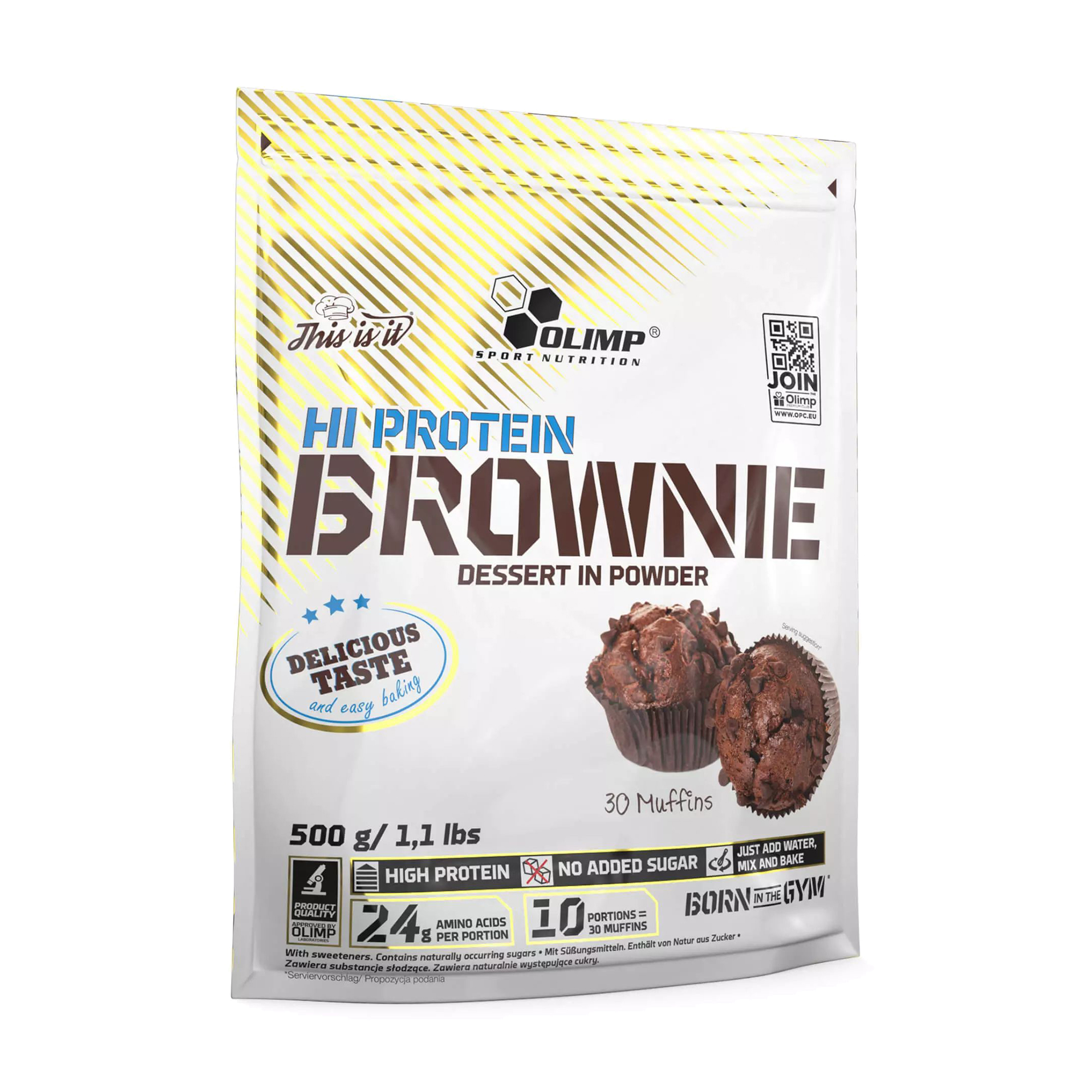 Протеїнова суміш для приготування брауні Olimp Sport Nutrition Hi Pro Brownie Шоколад, в порошку, 500 г
Протеїнова суміш для приготування брауні Olimp Sport Nutrition Hi Pro Brownie Шоколад, в порошку, 500 г
