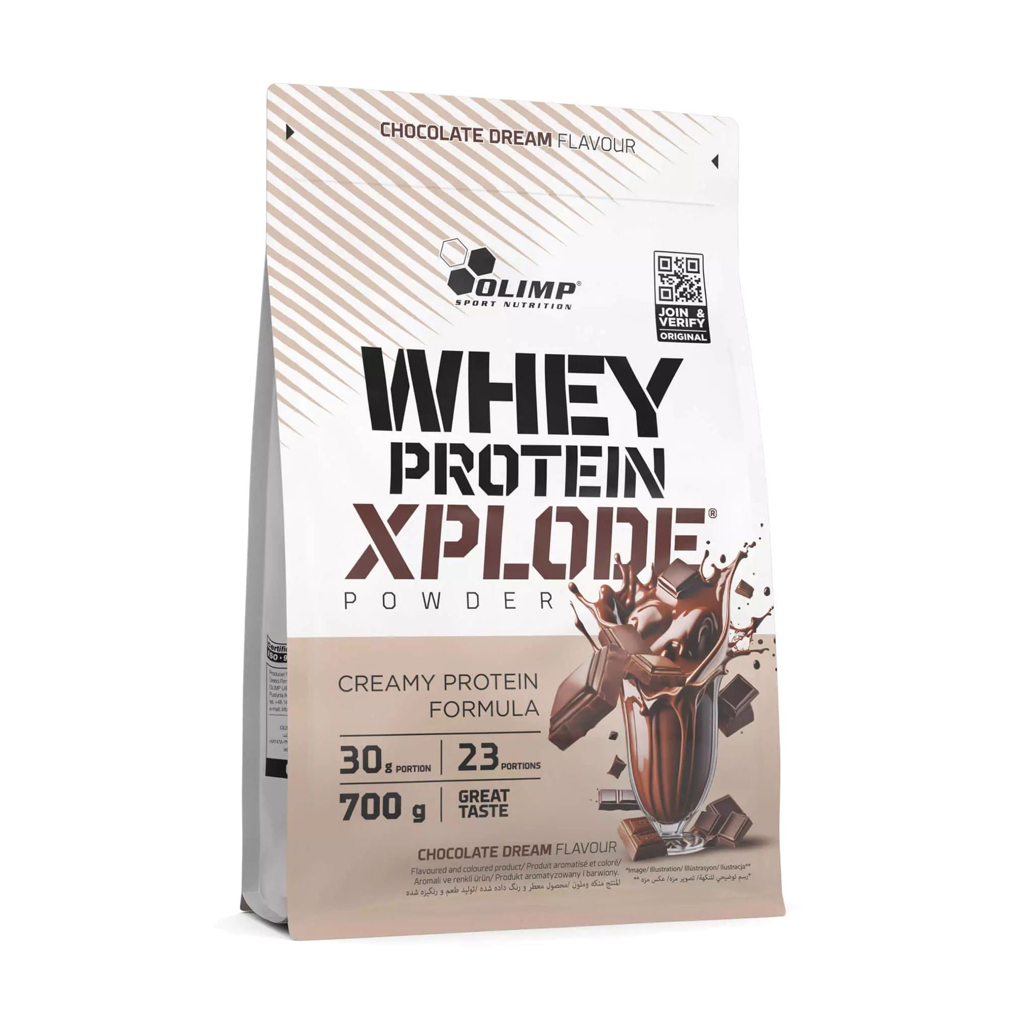 Протеїн Olimp Sport Nutrition Whey Protein Xplode Шоколад, в порошку, 700 г
Протеїн Olimp Sport Nutrition Whey Protein Xplode Шоколад, в порошку, 700 г