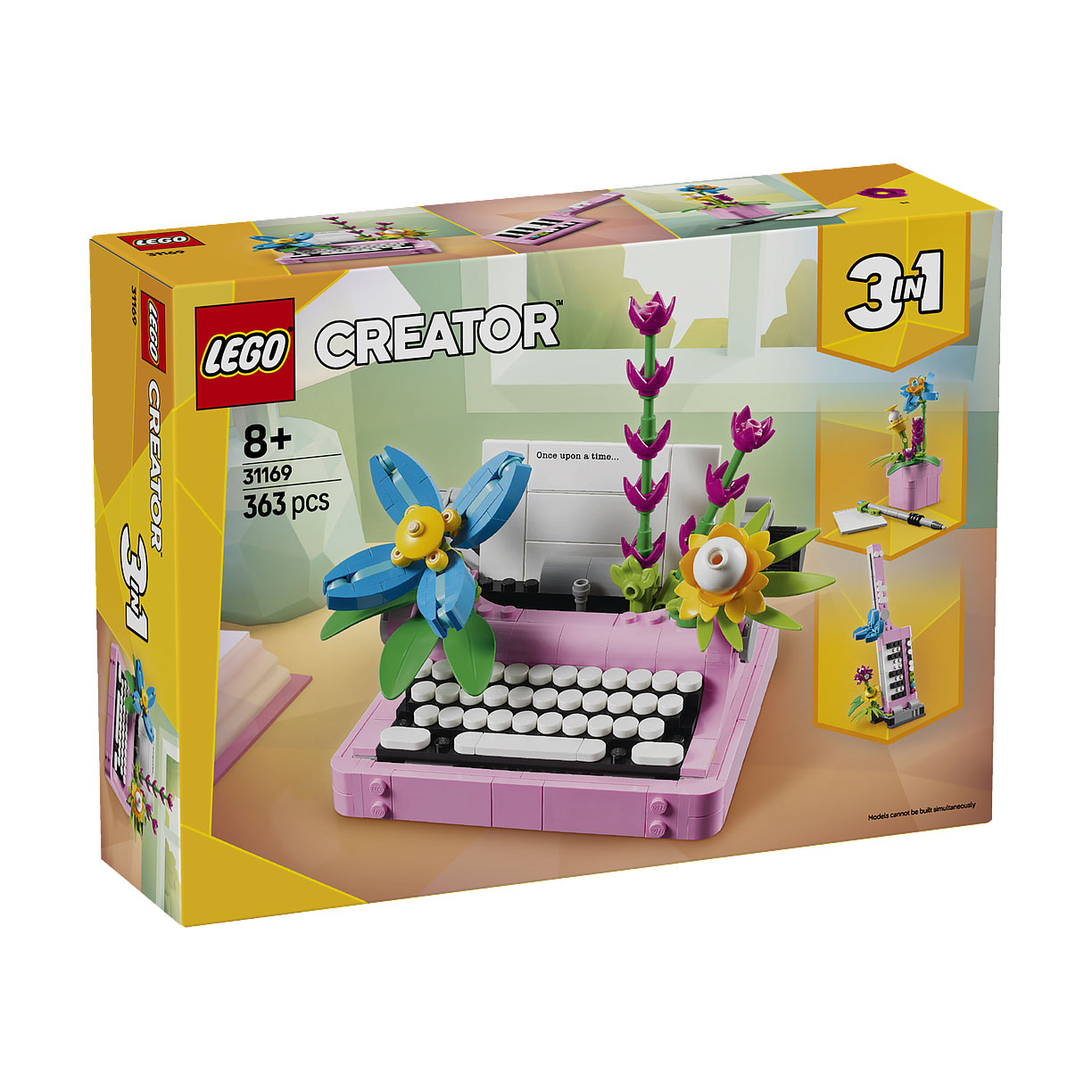 Конструктор LEGO Creator Друкарська машинка з квітами, 363 деталі, від 8 років (31169)
Конструктор LEGO Creator Друкарська машинка з квітами, 363 деталі, від 8 років (31169)