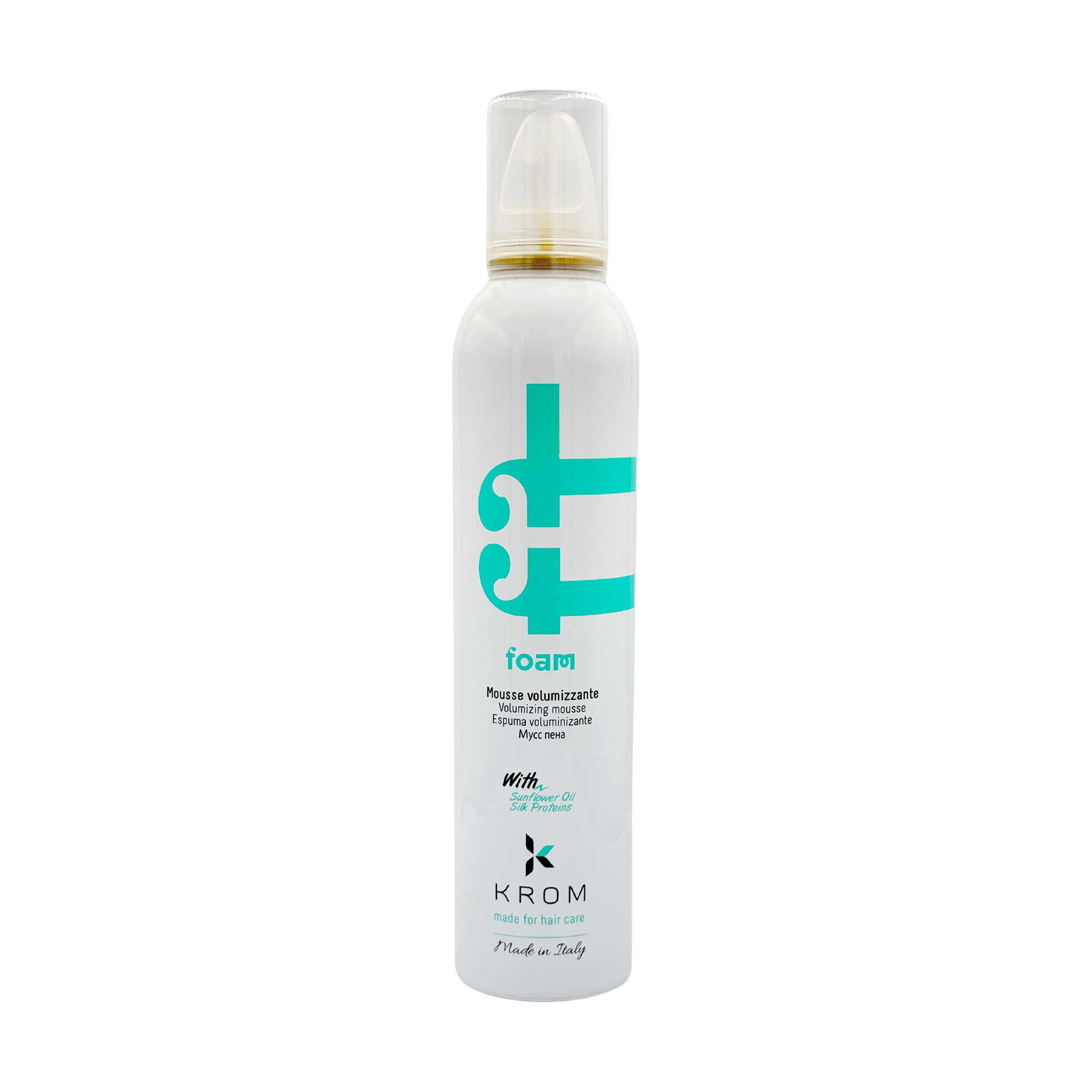 Уцінка! Мус для об'єму волосся Krom Foam Volumizing Mousse з олією соняшника та протеїнами шовку, 300 мл
Уцінка! Мус для об'єму волосся Krom Foam Volumizing Mousse з олією соняшника та протеїнами шовку, 300 мл