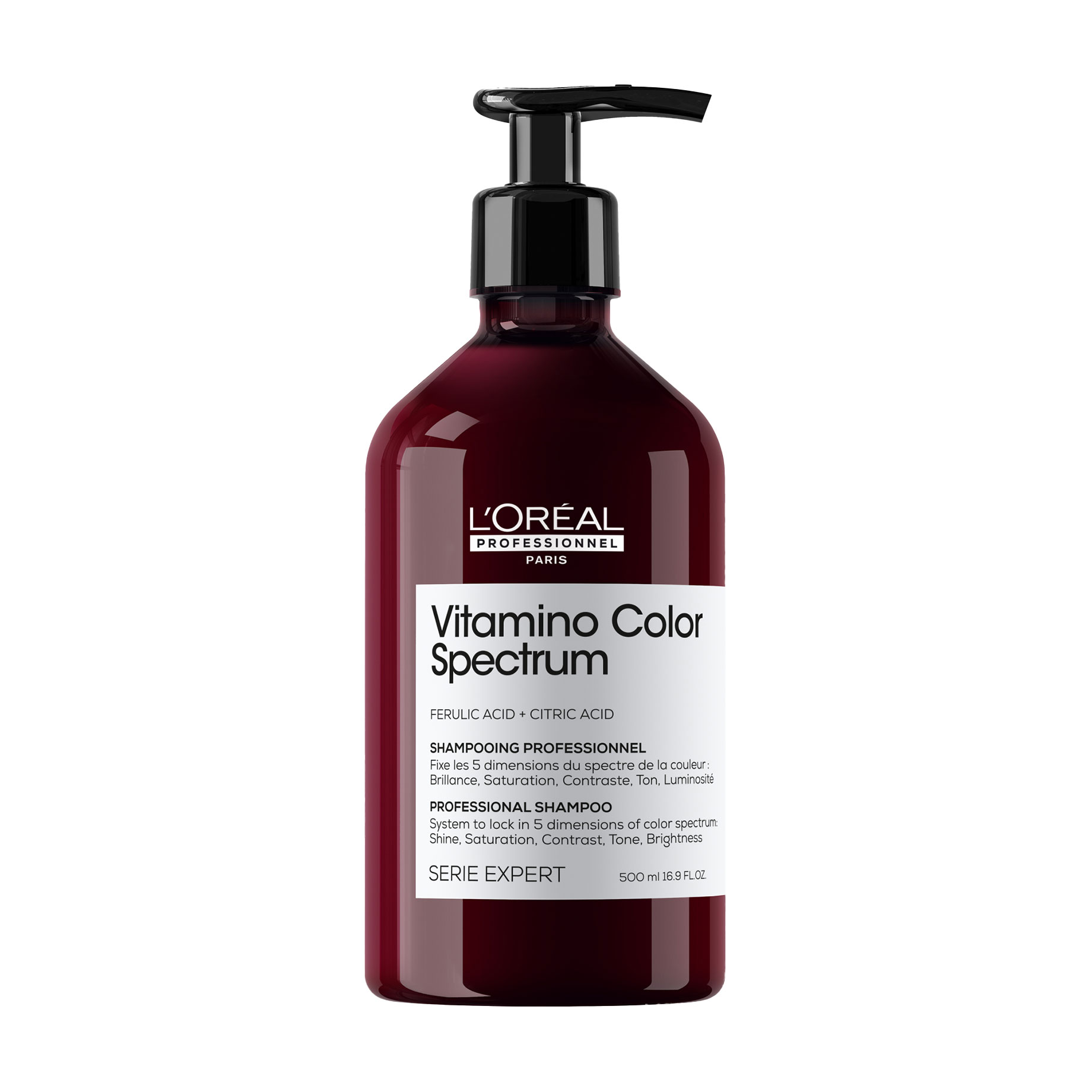 Професійний шампунь L'Oreal Professionnel Serie Expert Vitamino Color Spectrum Professional Shampoo для сяючого блиску та збереження 5 вимірів колірного спектру після фарбування волосся, 500 мл
Професійний шампунь L'Oreal Professionnel Serie Expert Vitamino Color Spectrum Professional Shampoo для сяючого блиску та збереження 5 вимірів колірного спектру після фарбування волосся, 500 мл