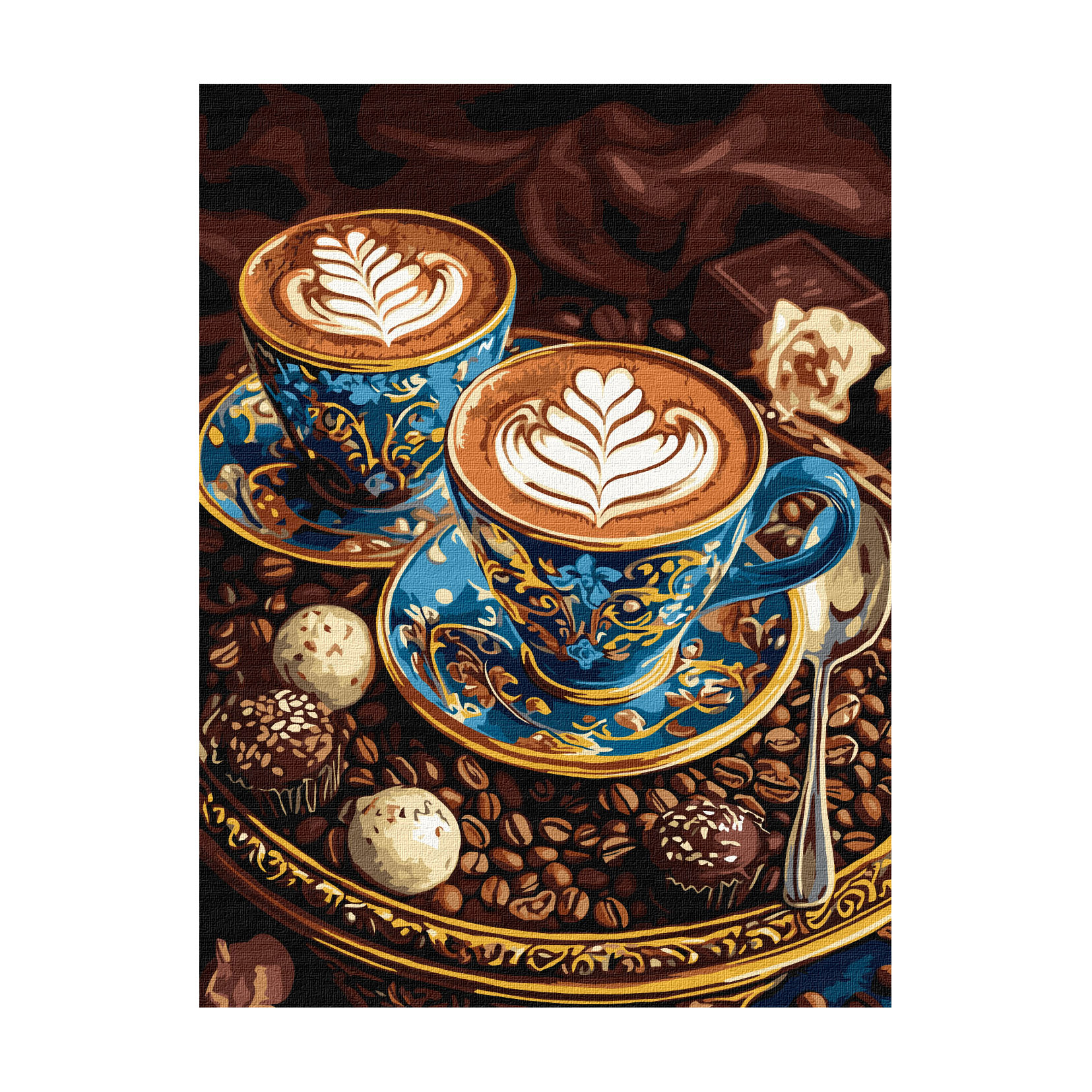 Картина за номерами Ideyka Ранковий аромат з фарбами металік Extra, 30*40 см (KHO5712)