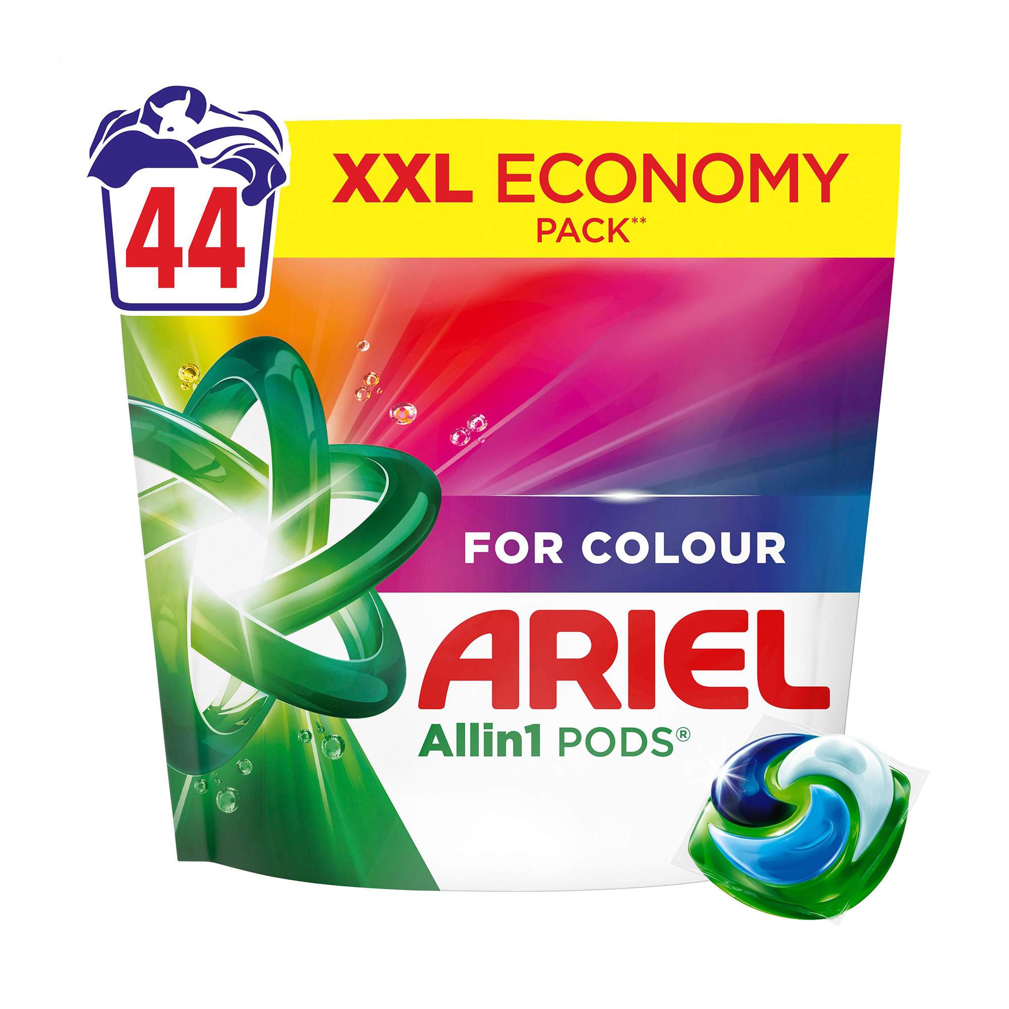 Капсули для прання ARIEL Pods All-in-1 Color Все-в-1, для кольорових речей, 44 циклів прання, 44 шт
Капсули для прання ARIEL Pods All-in-1 Color Все-в-1, для кольорових речей, 44 циклів прання, 44 шт