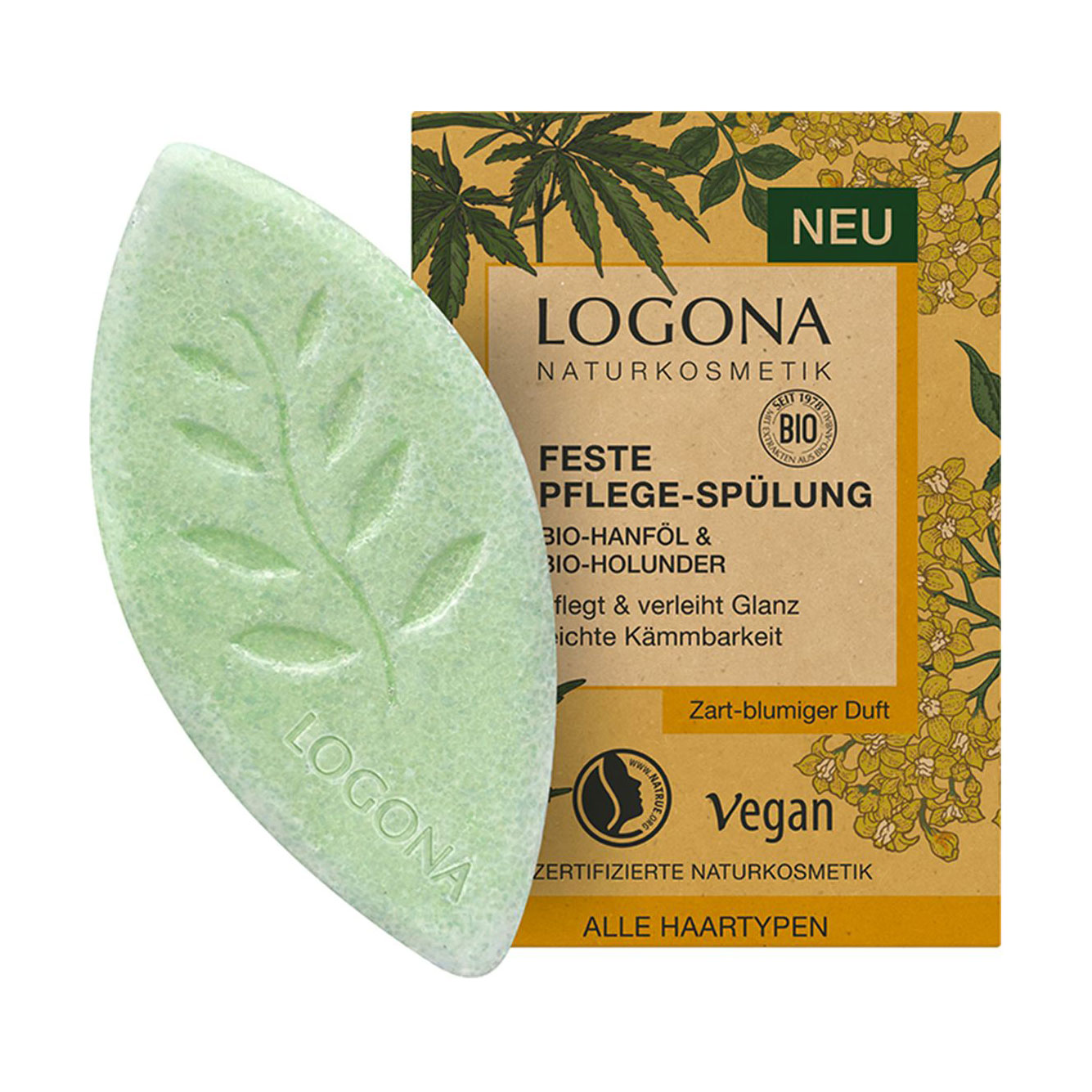 Уцінка! Твердий кондиціонер Logona Solid Care Conditioner для блиску та прискорення росту волосся, з коноплею та бузиною, 60 г
Уцінка! Твердий кондиціонер Logona Solid Care Conditioner для блиску та прискорення росту волосся, з коноплею та бузиною, 60 г