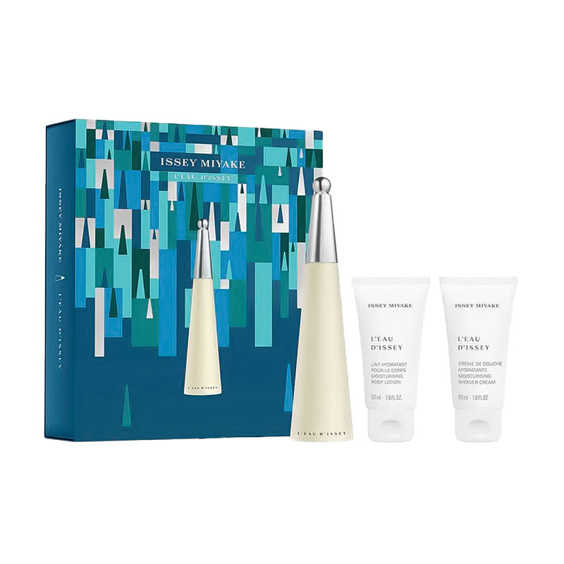 Парфумований набір жіночий Issey Miyake L'Eau d'Issey (туалетна вода, 50 мл + лосьйон для тіла, 50 мл + крем для душу, 50 мл)
Парфумований набір жіночий Issey Miyake L'Eau d'Issey (туалетна вода, 50 мл + лосьйон для тіла, 50 мл + крем для душу, 50 мл)