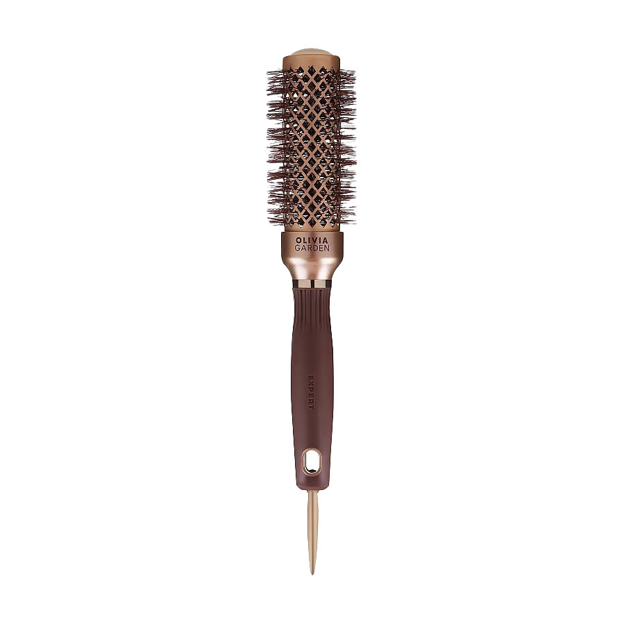 Браш для волосся Olivia Garden Expert Blowout Shine Wavy Bristles, Gold & Brown, діаметр 35 мм
Браш для волосся Olivia Garden Expert Blowout Shine Wavy Bristles, Gold & Brown, діаметр 35 мм