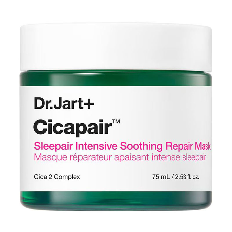 Заспокійлива нічна маска для обличчя Dr. Jart+ Cicapair Sleepair Intensive Soothing Repair Mask, 75 мл
Заспокійлива нічна маска для обличчя Dr. Jart+ Cicapair Sleepair Intensive Soothing Repair Mask, 75 мл