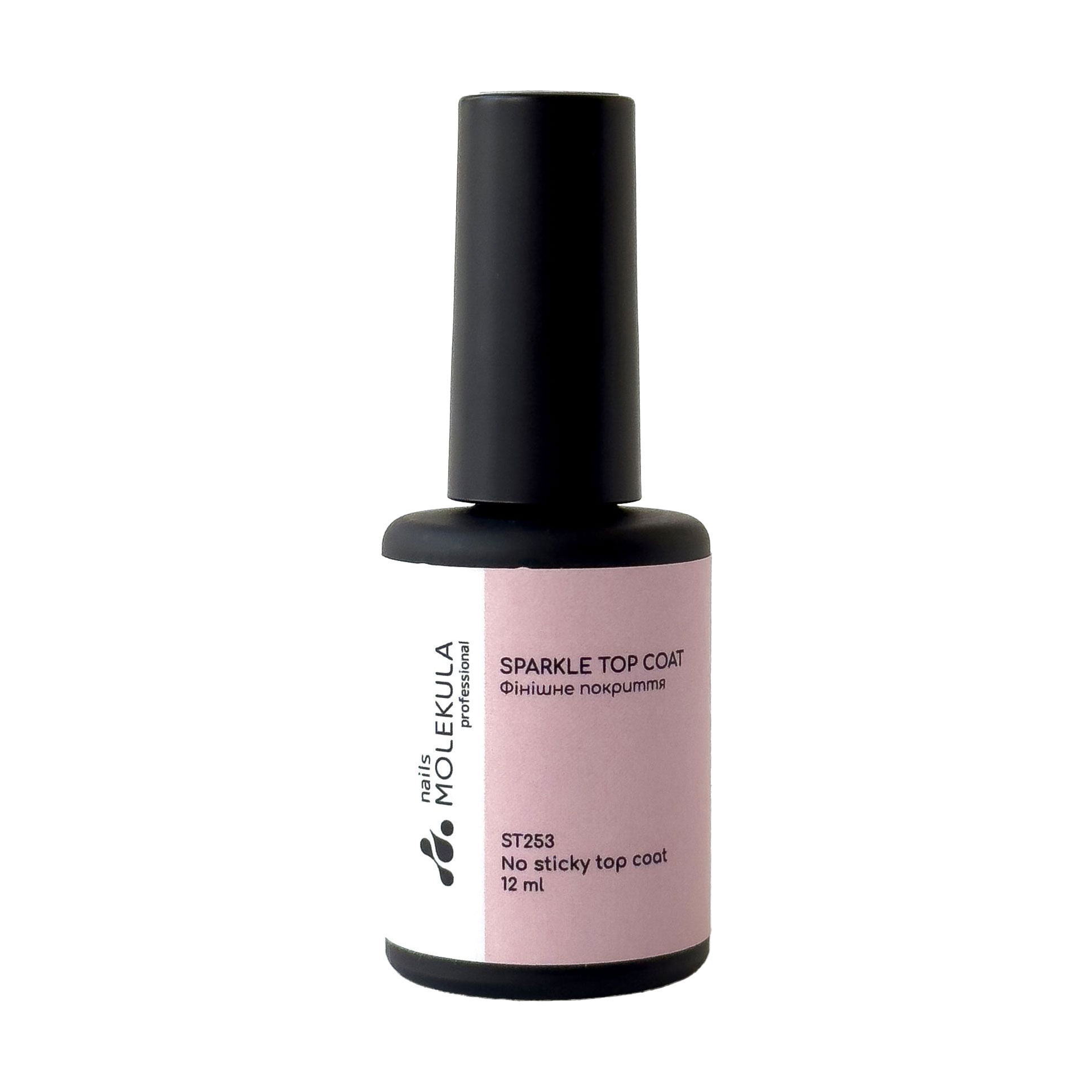 Топ для гель-лаку Nails Molekula Professional Sparkle Top Coat No Sticky Top Coat без липкого шару, ST253, 12 мл
Топ для гель-лаку Nails Molekula Professional Sparkle Top Coat No Sticky Top Coat без липкого шару, ST253, 12 мл