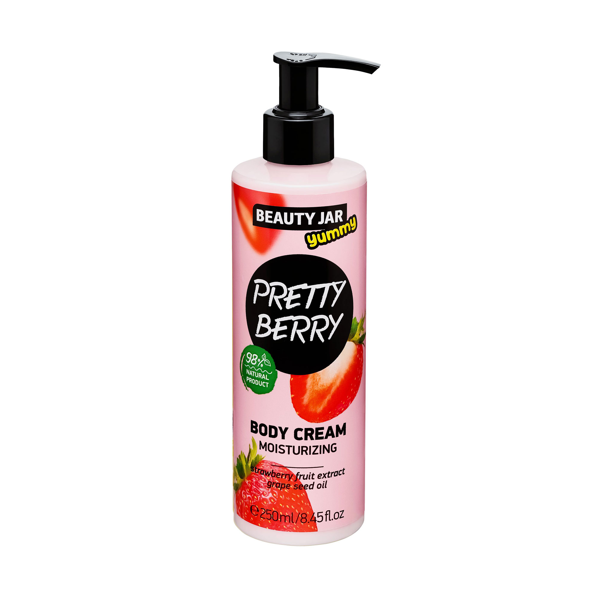 Зволожувальний крем для тіла Beauty Jar Yummy Pretty Berry Moisturizing Body Cream Красива ягідка, 250 мл
Зволожувальний крем для тіла Beauty Jar Yummy Pretty Berry Moisturizing Body Cream Красива ягідка, 250 мл