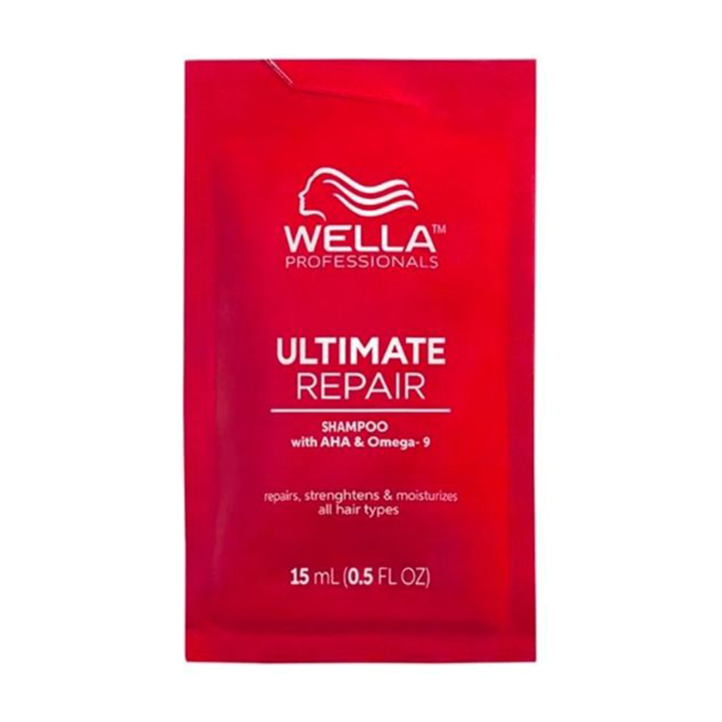 Шампунь Wella Professionals Ultimate Repair Shampoo With AHA & Omega-9 для всіх типів волосся, 15 мл
Шампунь Wella Professionals Ultimate Repair Shampoo With AHA & Omega-9 для всіх типів волосся, 15 мл