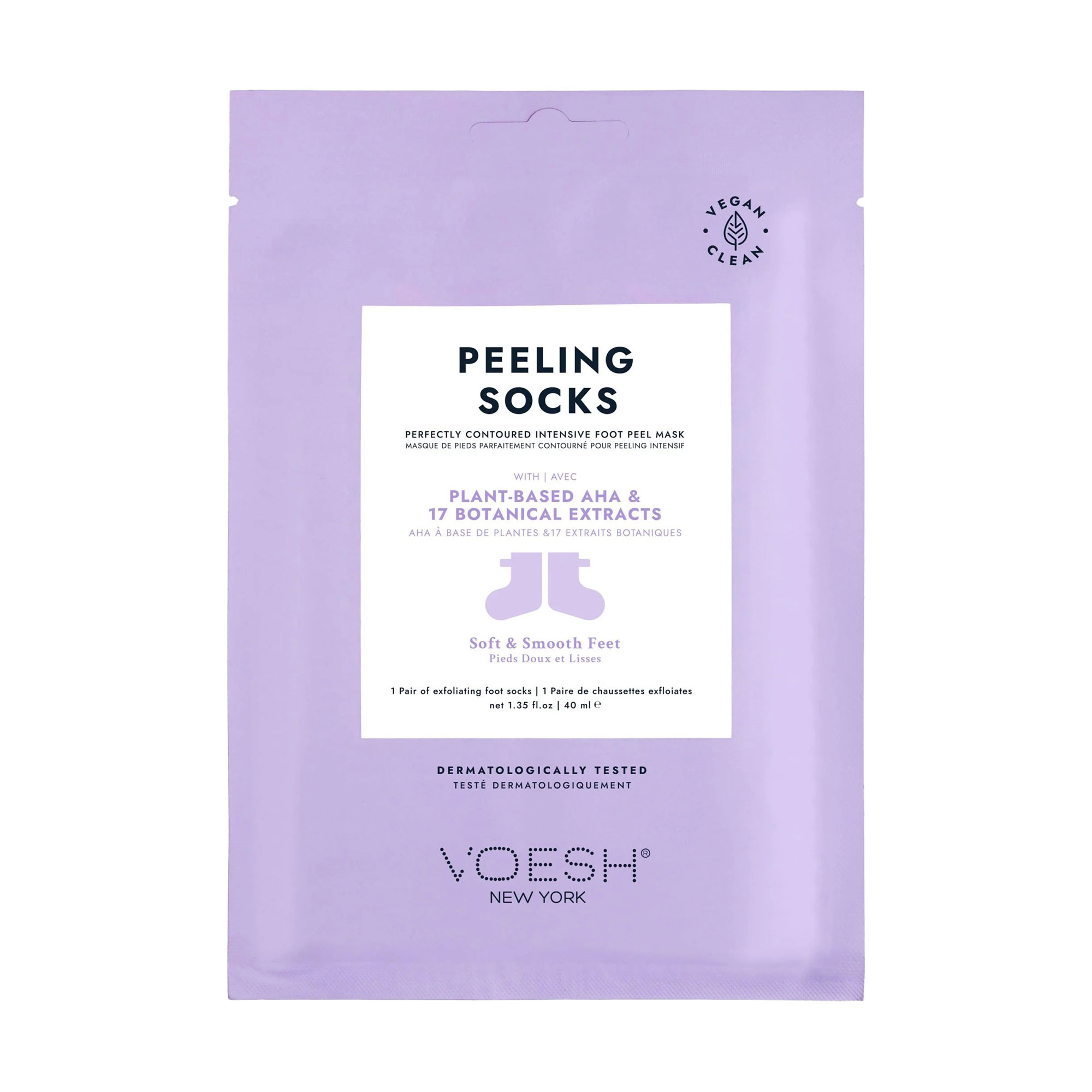 Маска-шкарпетки для ніг VOESH Peeling Socks Perfectly Contoured Intensive Foot Peel Mask Plant-Based AHA + 17 Botanical Extracts, 40 мл
Маска-шкарпетки для ніг VOESH Peeling Socks Perfectly Contoured Intensive Foot Peel Mask Plant-Based AHA + 17 Botanical Extracts, 40 мл