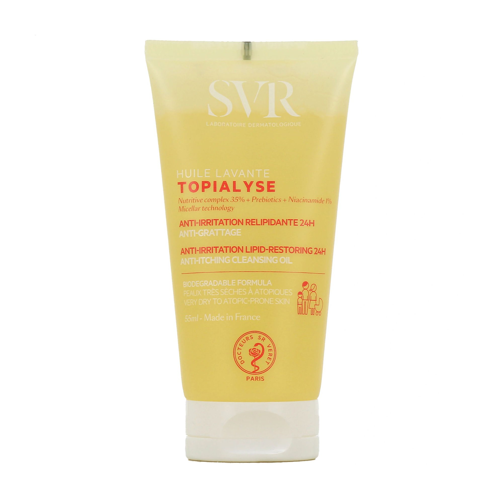 Олія для душу SVR Topialyse Anti-Itching Cleansing Oil для дуже сухої та схильної до атопії шкіри, 55 мл
Олія для душу SVR Topialyse Anti-Itching Cleansing Oil для дуже сухої та схильної до атопії шкіри, 55 мл