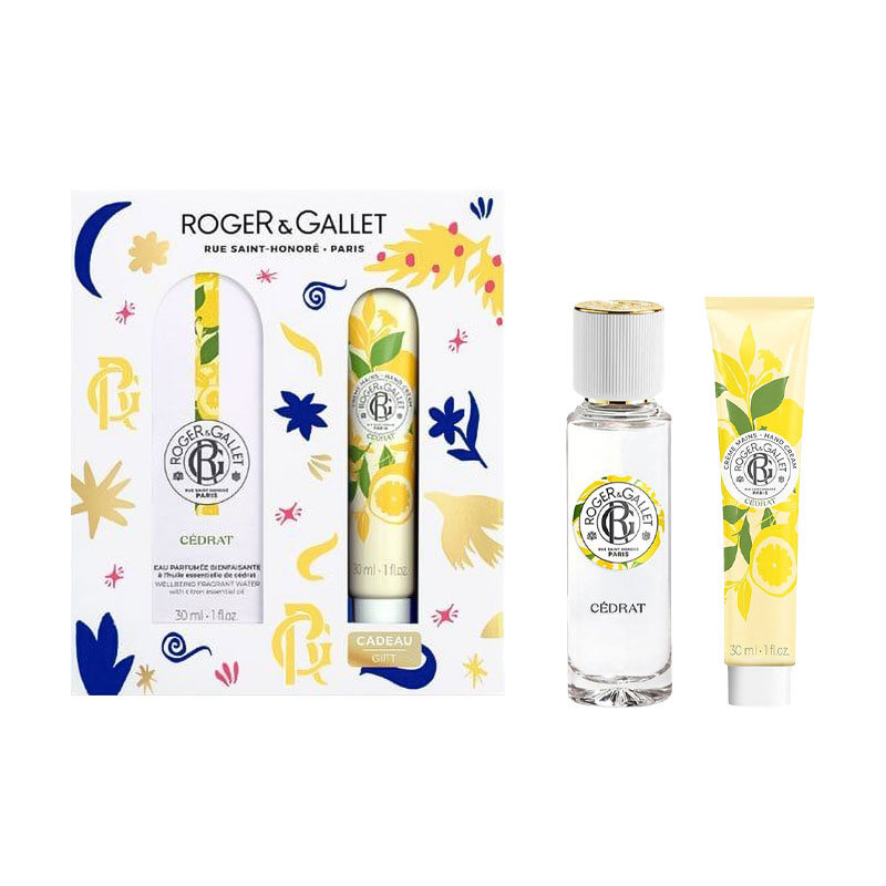 Парфумований набір жіночий Roger & Gallet Cedrat (парфумована вода, 30 мл + крем для рук, 30 мл)
Парфумований набір жіночий Roger & Gallet Cedrat (парфумована вода, 30 мл + крем для рук, 30 мл)