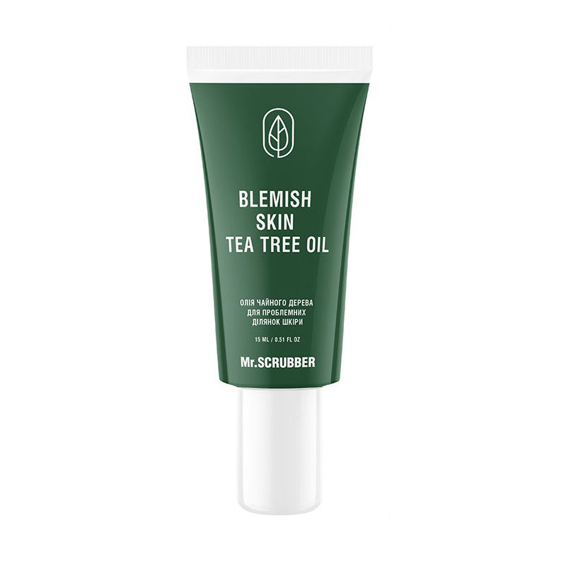 Олія чайного дерева для обличчя Mr.Scrubber Blemish Skin Tea Tree Oil, 15 мл
Олія чайного дерева для обличчя Mr.Scrubber Blemish Skin Tea Tree Oil, 15 мл