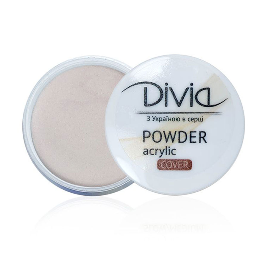 Акрилова пудра для нігтів Divia Acrylic Powder Cover Камуфлювальна, AC15 Nude Shimmer, 18 г
Акрилова пудра для нігтів Divia Acrylic Powder Cover Камуфлювальна, AC15 Nude Shimmer, 18 г