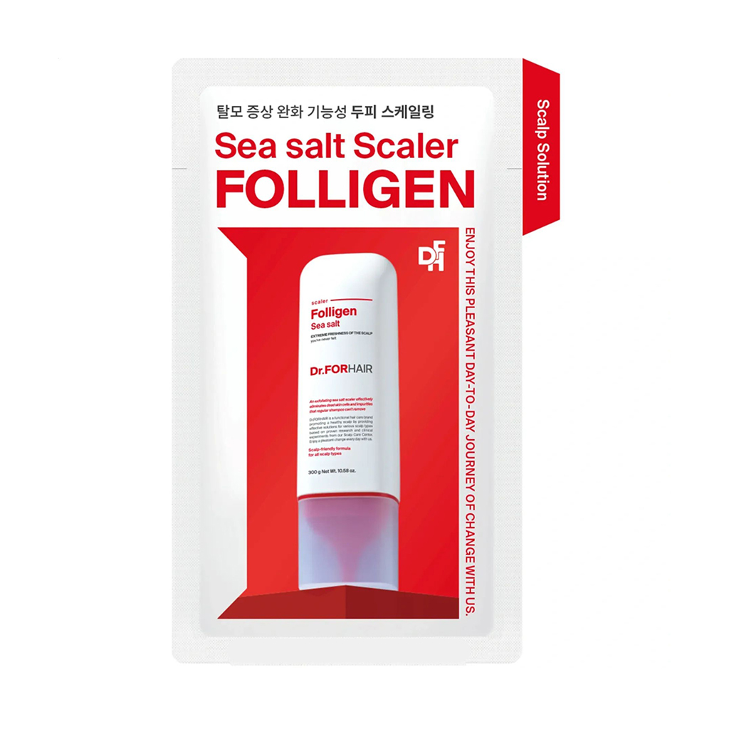 Пілінг для шкіри голови Dr.FORHAIR Folligen Sea Salt Scaler з частинками солі Мертвого моря, 10 г
Пілінг для шкіри голови Dr.FORHAIR Folligen Sea Salt Scaler з частинками солі Мертвого моря, 10 г