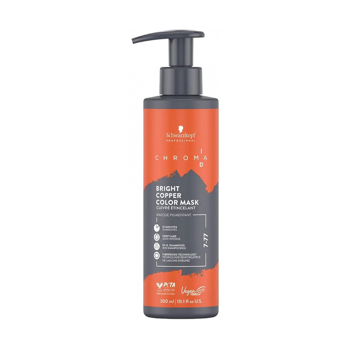Тонувальна бондінг-маска для волосся Schwarzkopf Professional Chroma ID Bonding Color Mask, 7-77 Medium Blonde Copper Extra, 300 мл
Тонувальна бондінг-маска для волосся Schwarzkopf Professional Chroma ID Bonding Color Mask, 7-77 Medium Blonde Copper Extra, 300 мл
