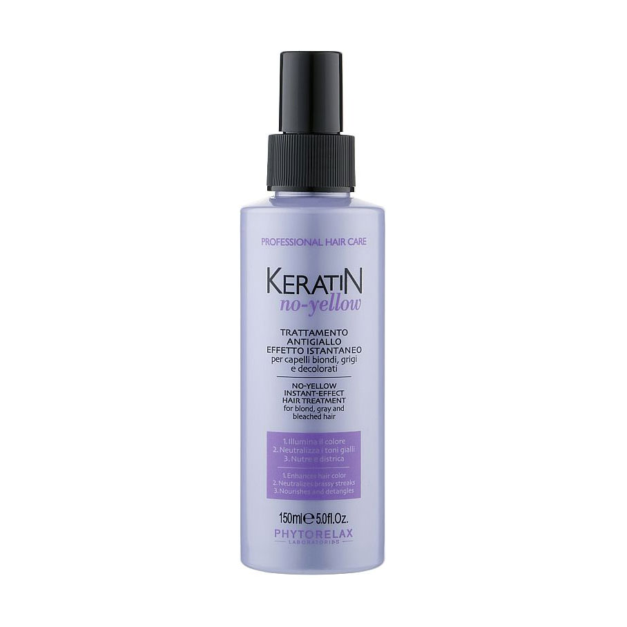Уцінка! Антижовта маска-спрей Phytorelax Laboratories Keratin No-Yellow Instant Effect Hair Treatment для світлого волосся, 150 мл
Уцінка! Антижовта маска-спрей Phytorelax Laboratories Keratin No-Yellow Instant Effect Hair Treatment для світлого волосся, 150 мл