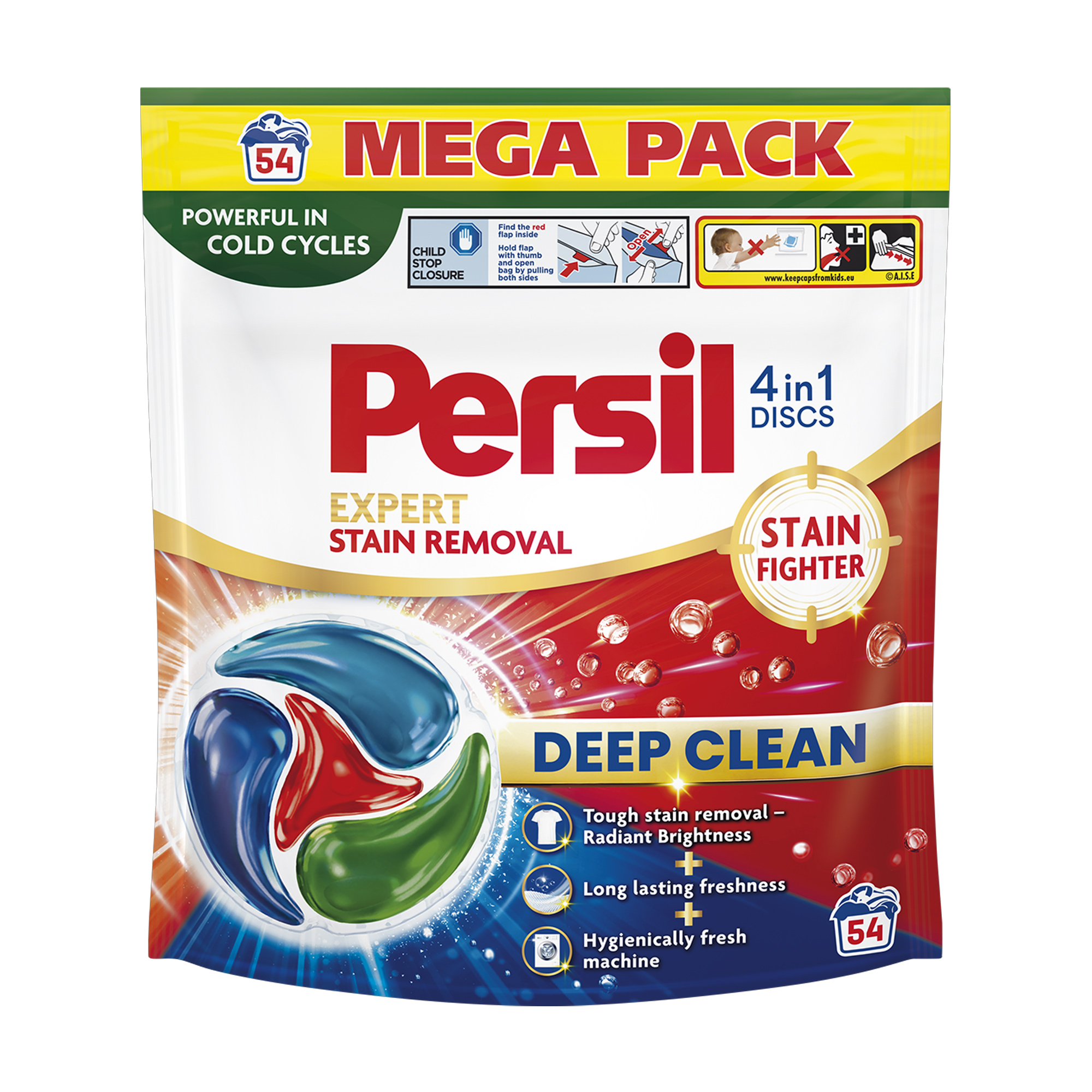Диски для прання Persil Expert Stain Removal 4 in 1 Discs Deep Clean, 54 цикли прання, 54 шт
Диски для прання Persil Expert Stain Removal 4 in 1 Discs Deep Clean, 54 цикли прання, 54 шт