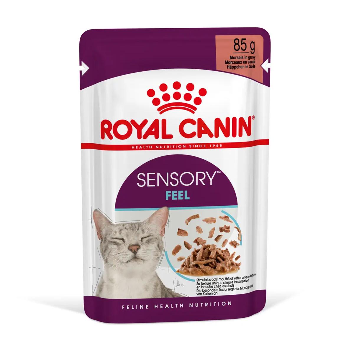 Вологий корм для дорослих котів Royal Canin Sensory Feel шматочки в соусі, стимулює відчуття корму, 85 г
Вологий корм для дорослих котів Royal Canin Sensory Feel шматочки в соусі, стимулює відчуття корму, 85 г