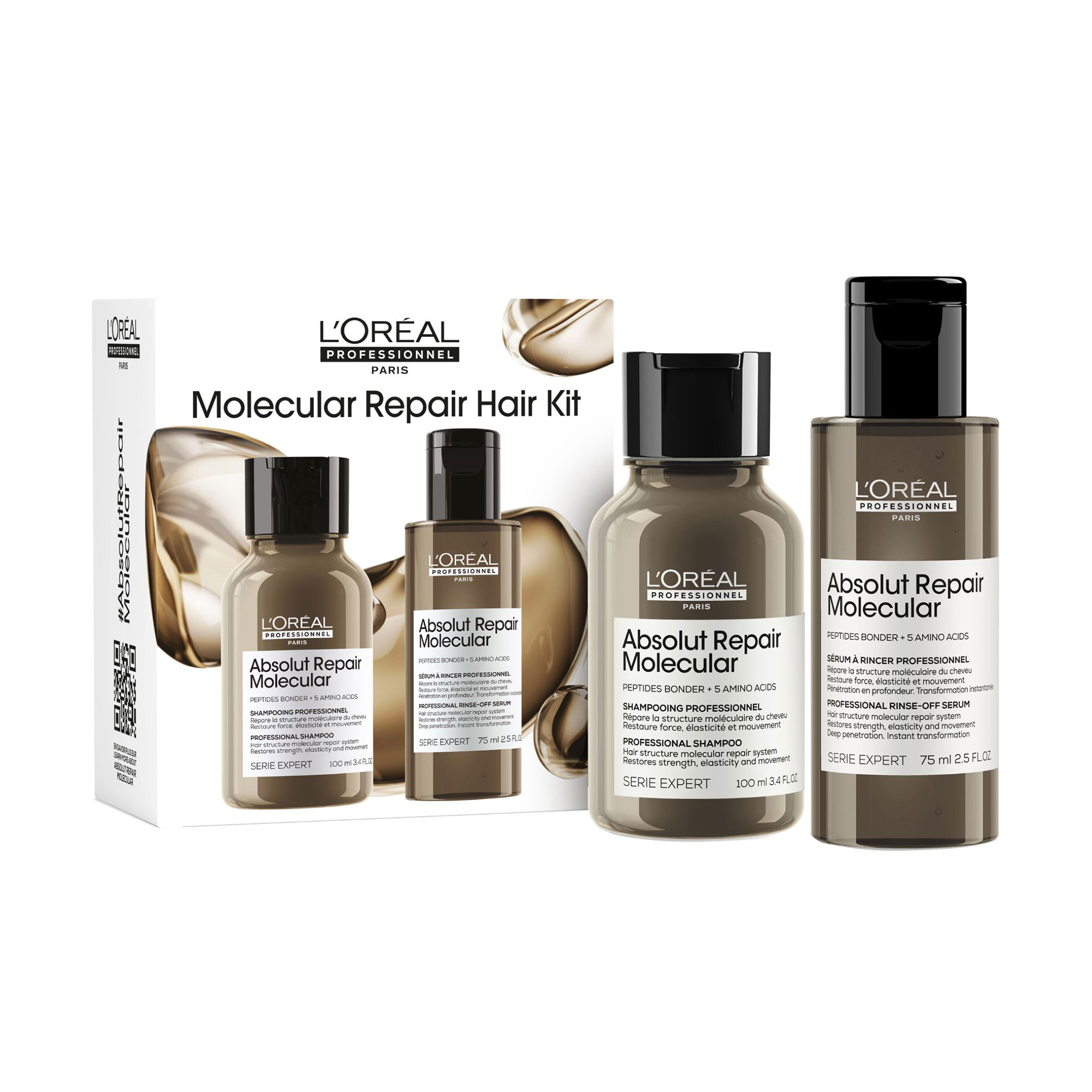 Набір для волосся L'Oreal Professionnel Serie Expert Absolut Repair Molecular (шампунь, 100 мл + сироватка, 75 мл)
Набір для волосся L'Oreal Professionnel Serie Expert Absolut Repair Molecular (шампунь, 100 мл + сироватка, 75 мл)