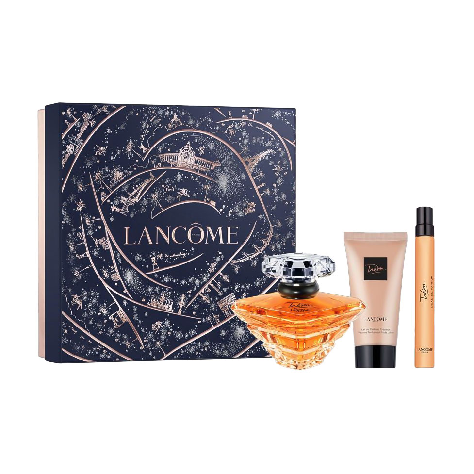 Парфумований набір жіночий Lancome Tresor Giftset (парфумована вода, 50 мл + лосьйон для тіла, 50 мл + парфумована вода, 10 мл)
Парфумований набір жіночий Lancome Tresor Giftset (парфумована вода, 50 мл + лосьйон для тіла, 50 мл + парфумована вода, 10 мл)
